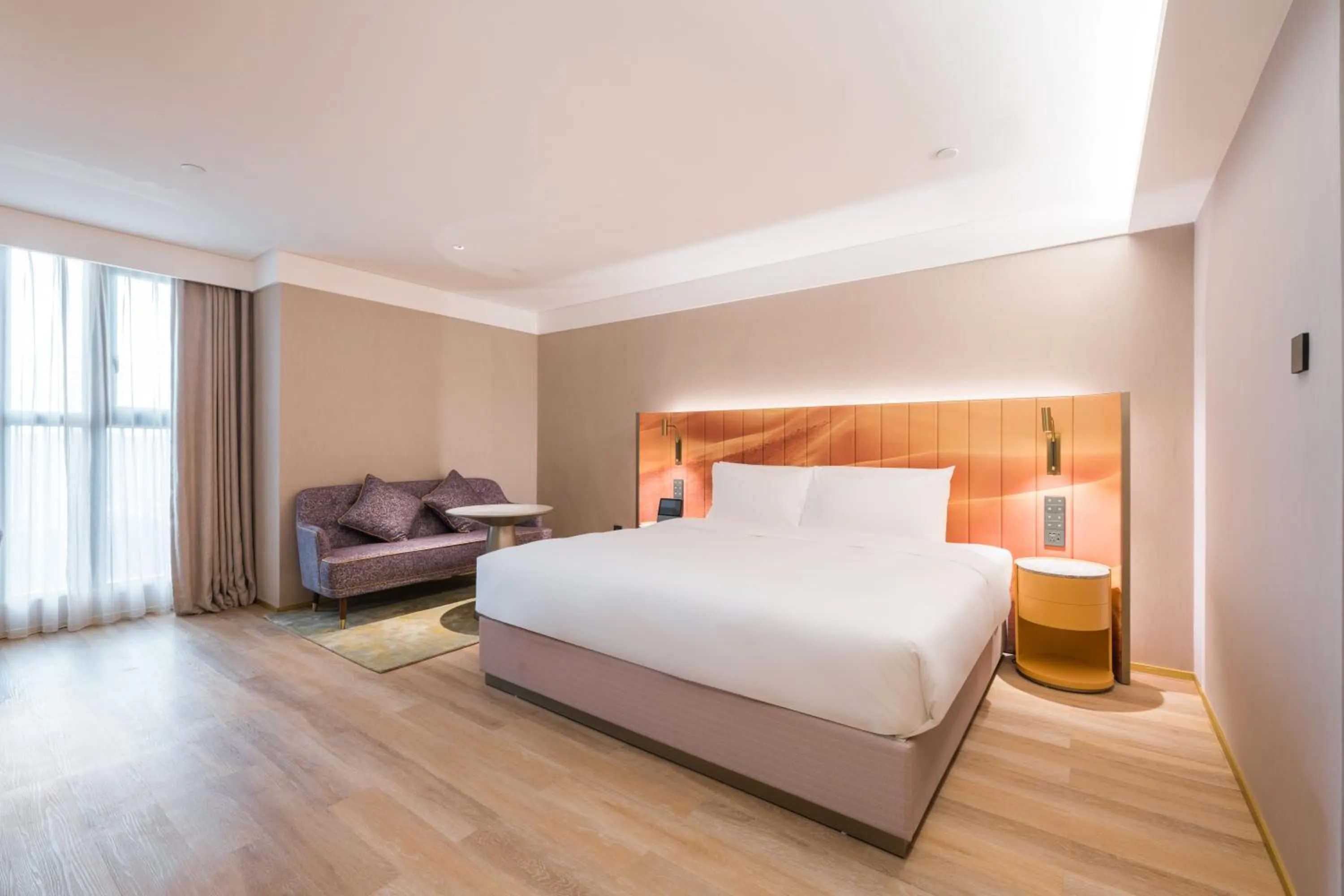 Bed in Manxin Hotel Guangzhou Baiyun Airport Branch