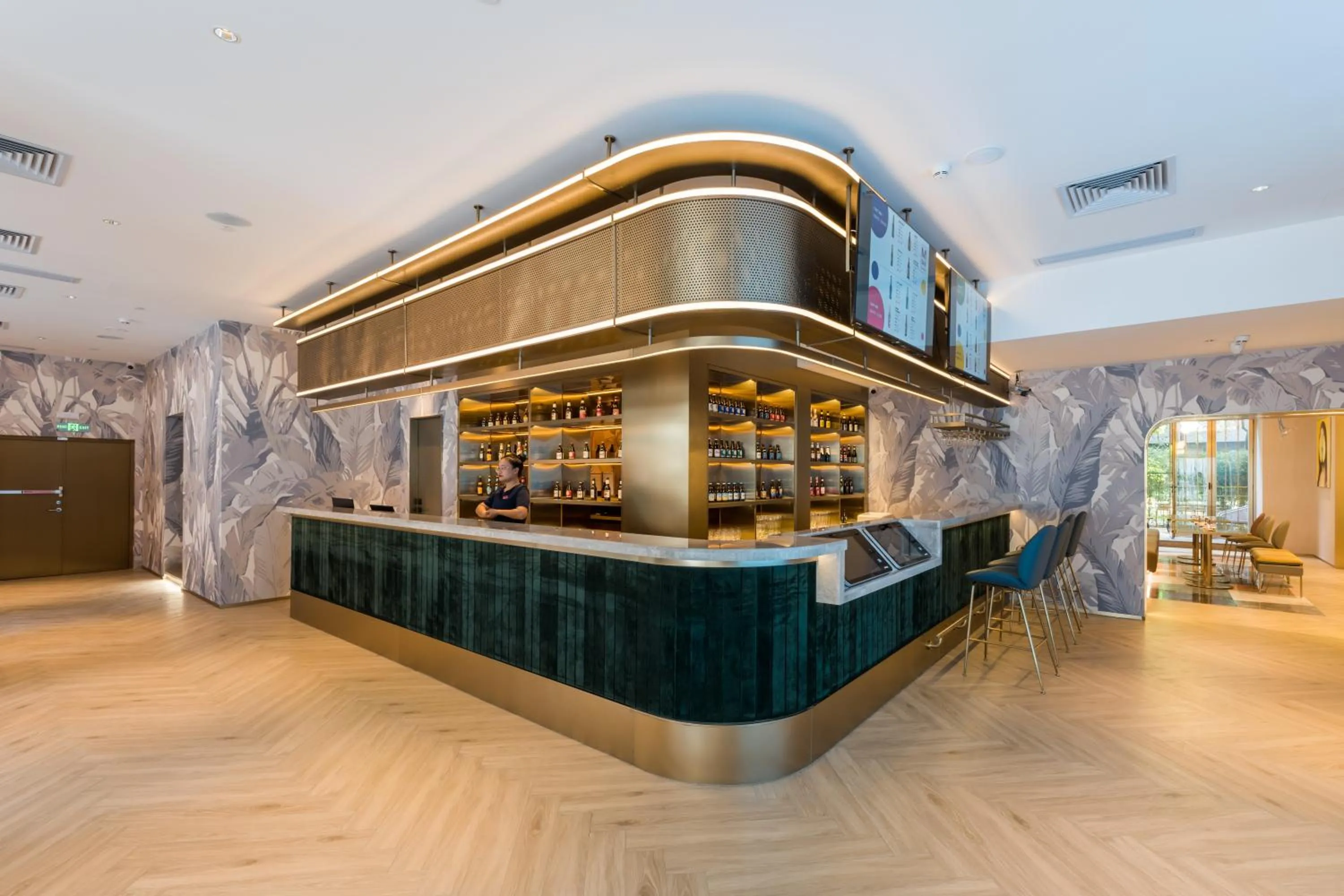 Lounge or bar in Manxin Hotel Guangzhou Baiyun Airport Branch