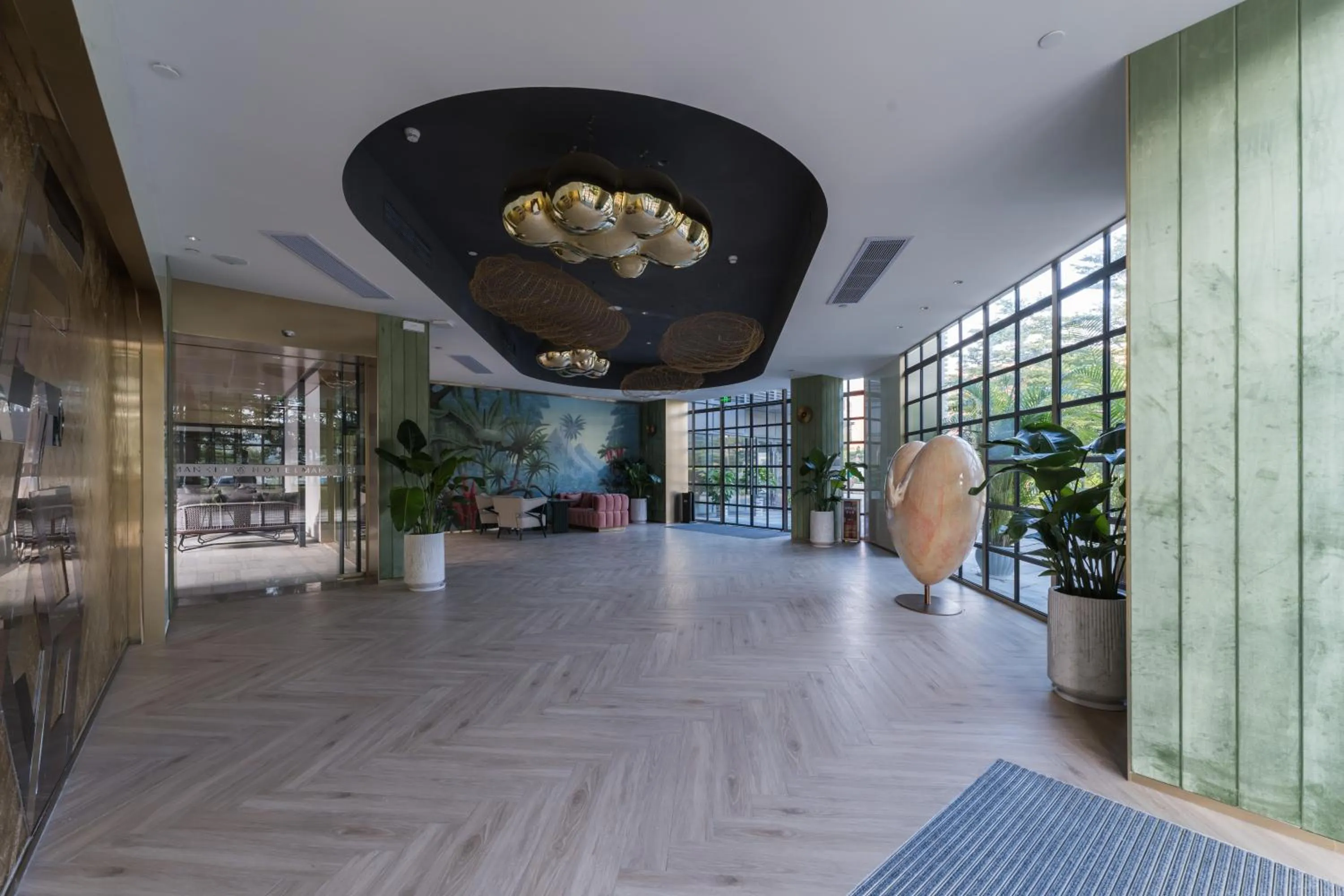 Lobby or reception in Manxin Hotel Guangzhou Baiyun Airport Branch
