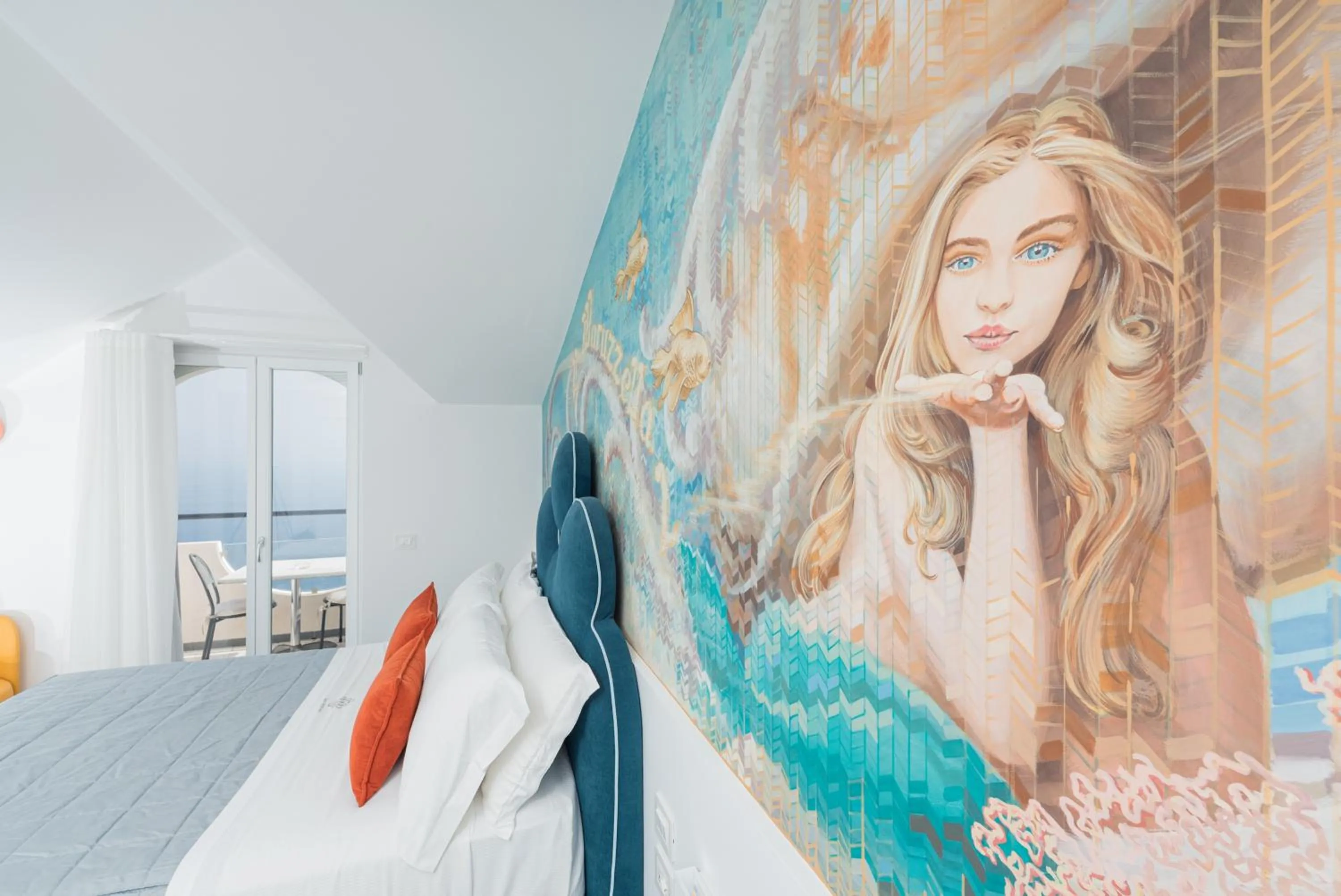 Bed in Albergo Dipinto BaccoFurore