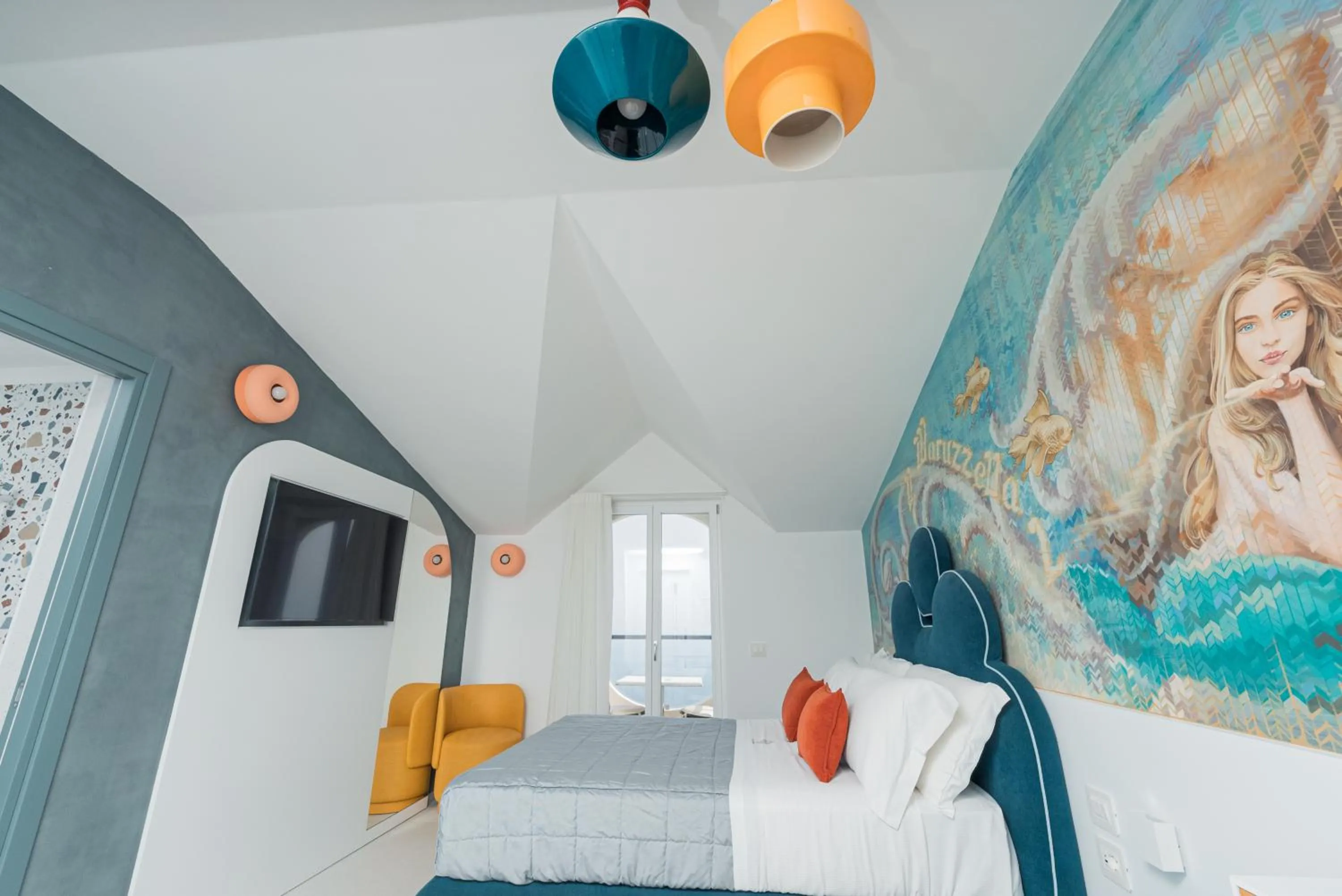 Bed in Albergo Dipinto BaccoFurore