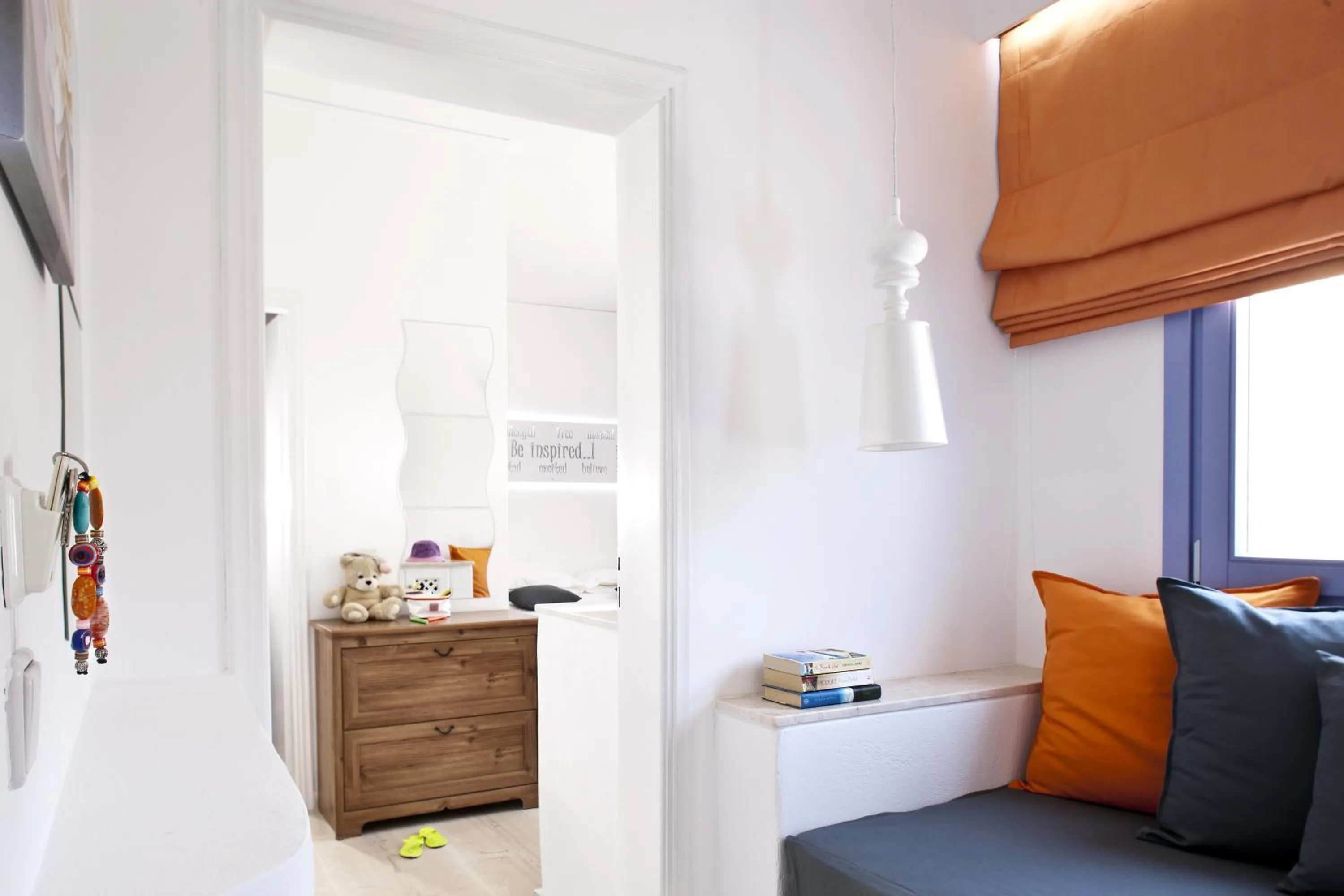 Seating area in Acqua Vatos Santorini Hotel