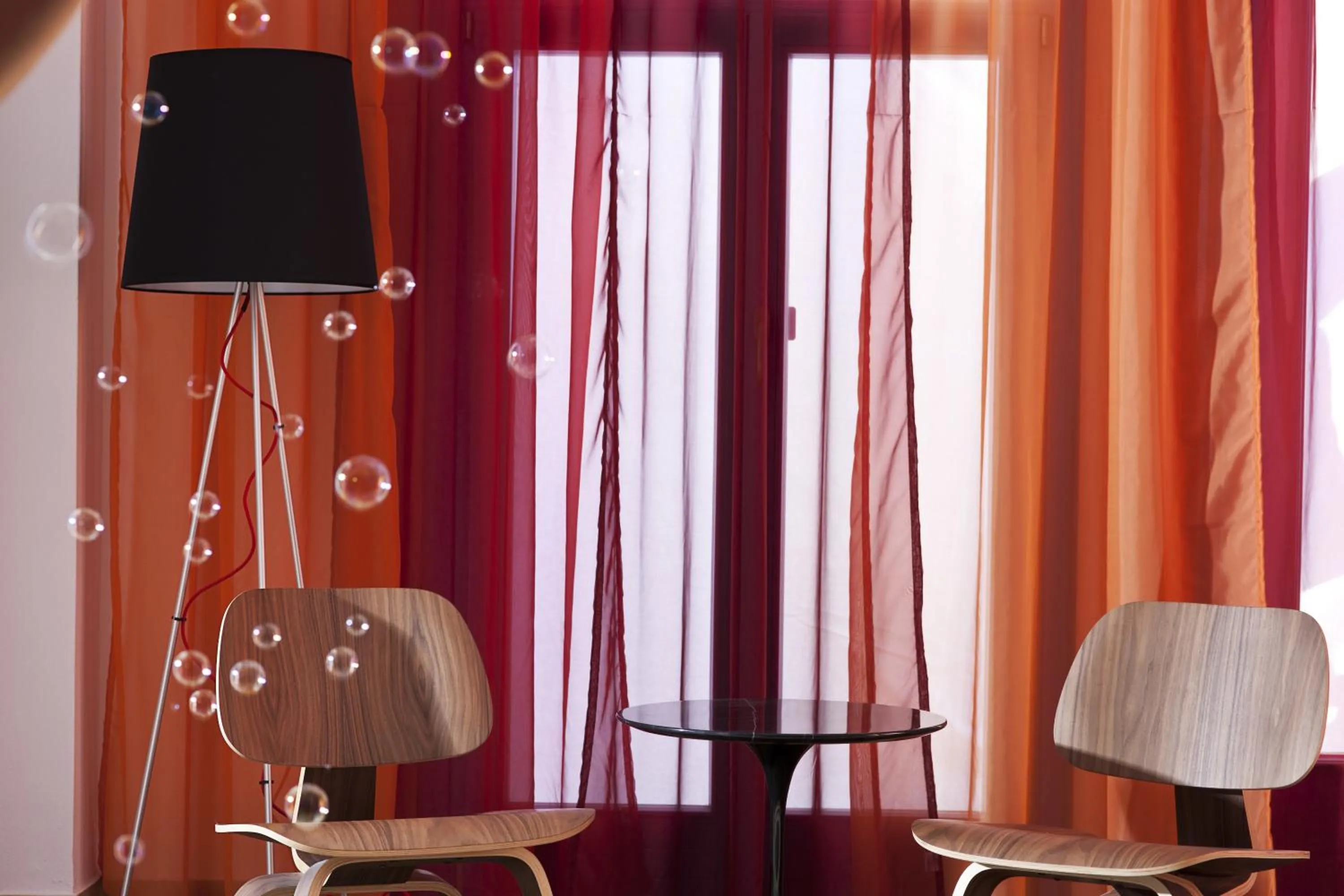 Seating area in Acqua Vatos Santorini Hotel