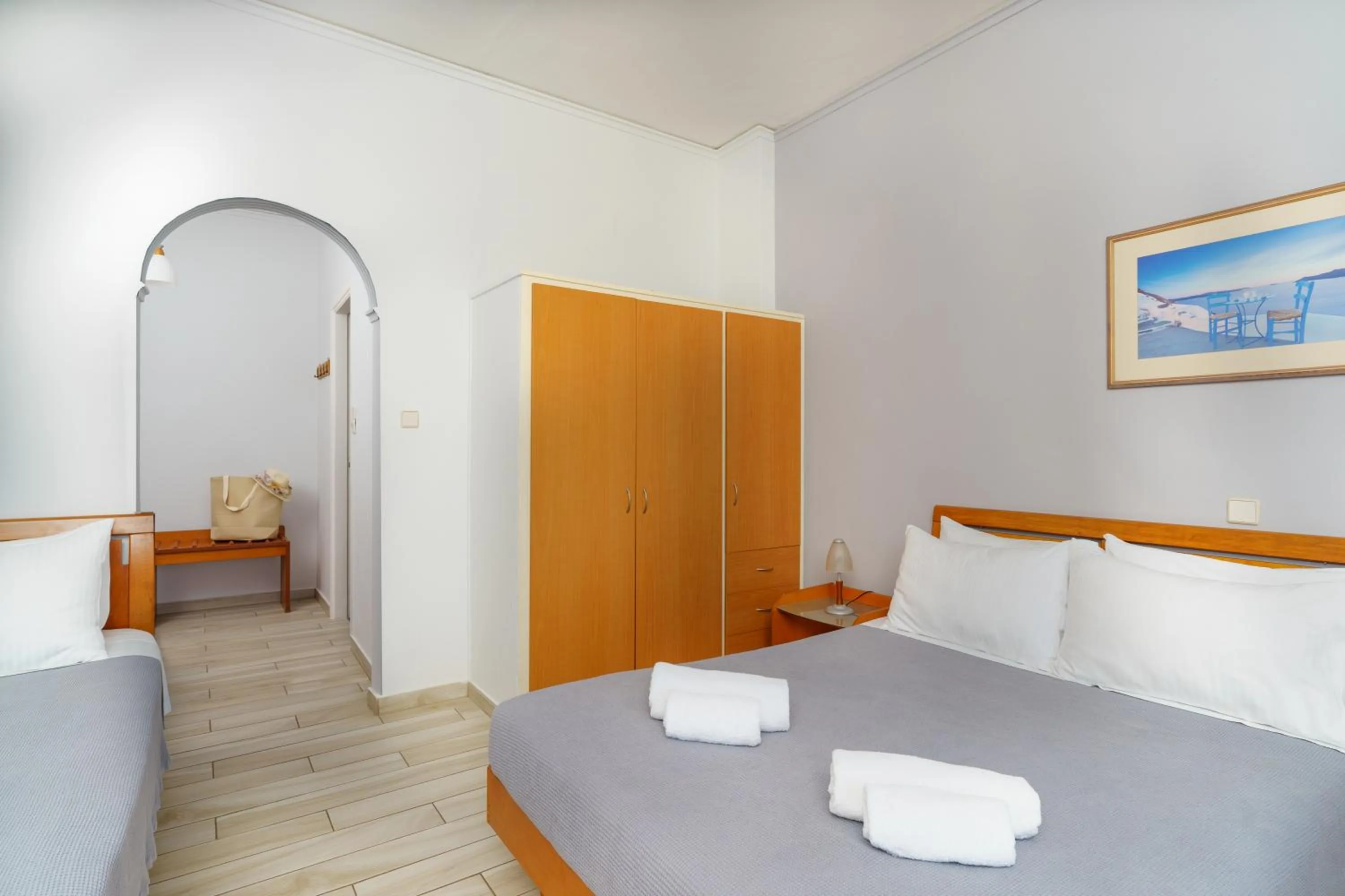 Bed in Stefania Hotel