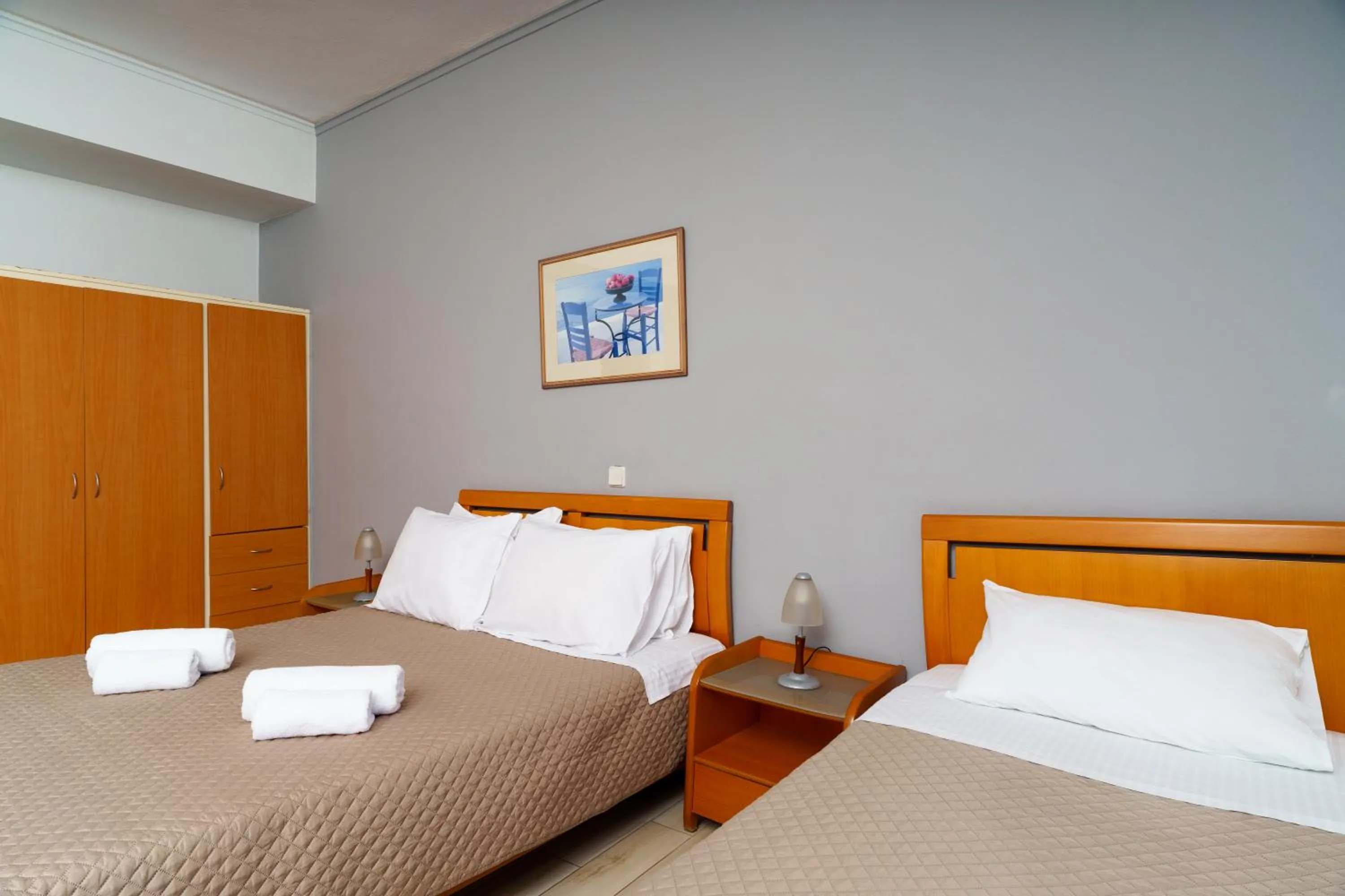 Bed in Stefania Hotel