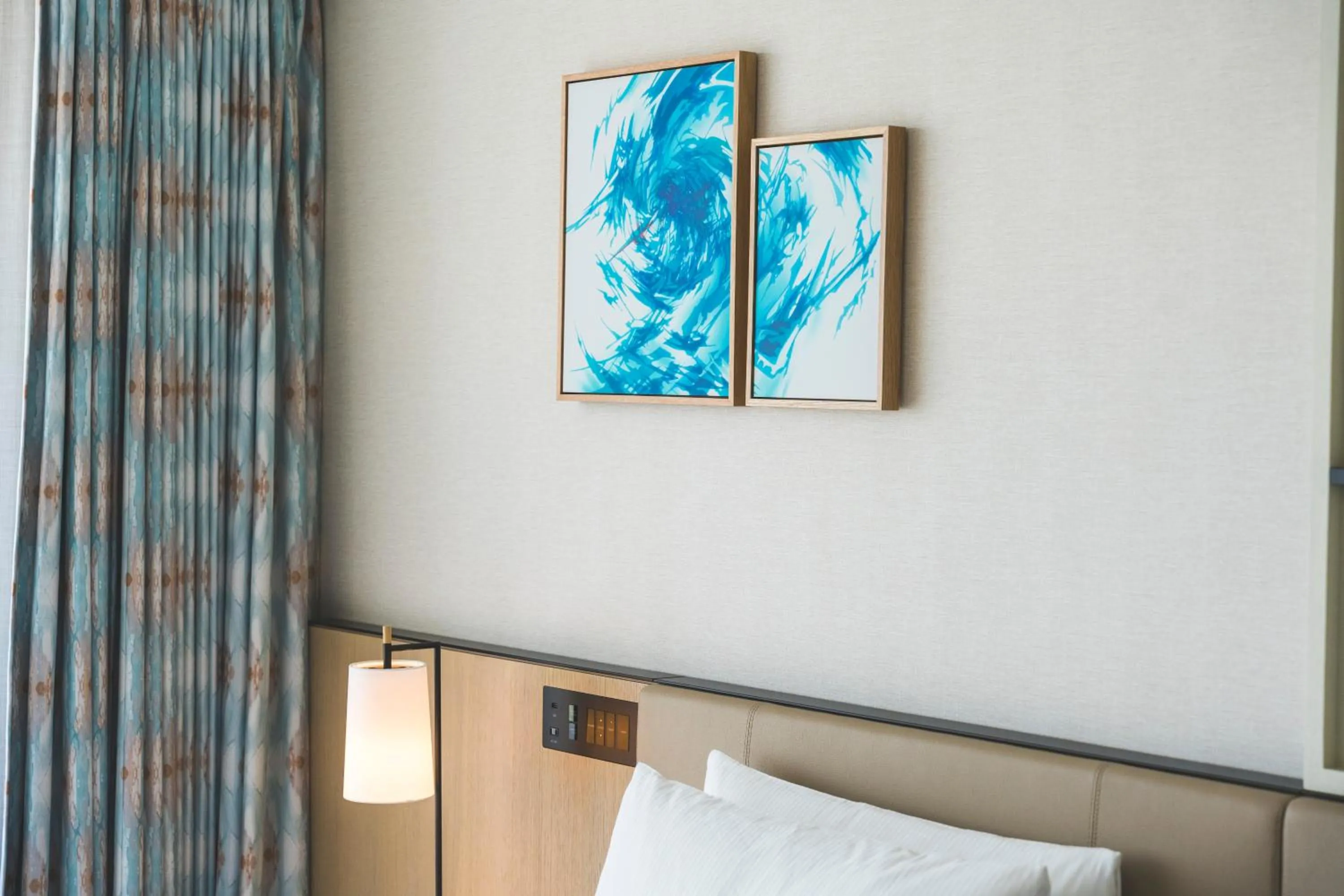 Decorative detail, Bed in Hilton Okinawa Miyako Island Resort