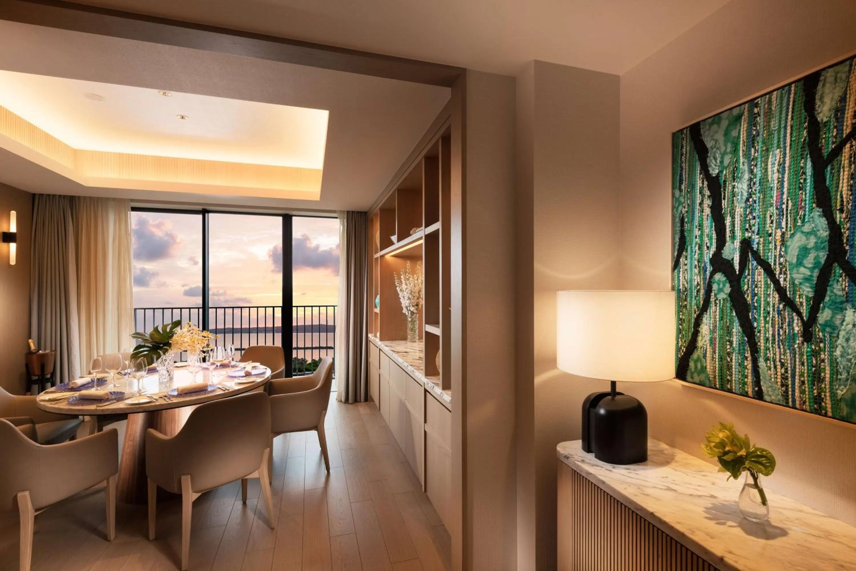 Living room in Hilton Okinawa Miyako Island Resort