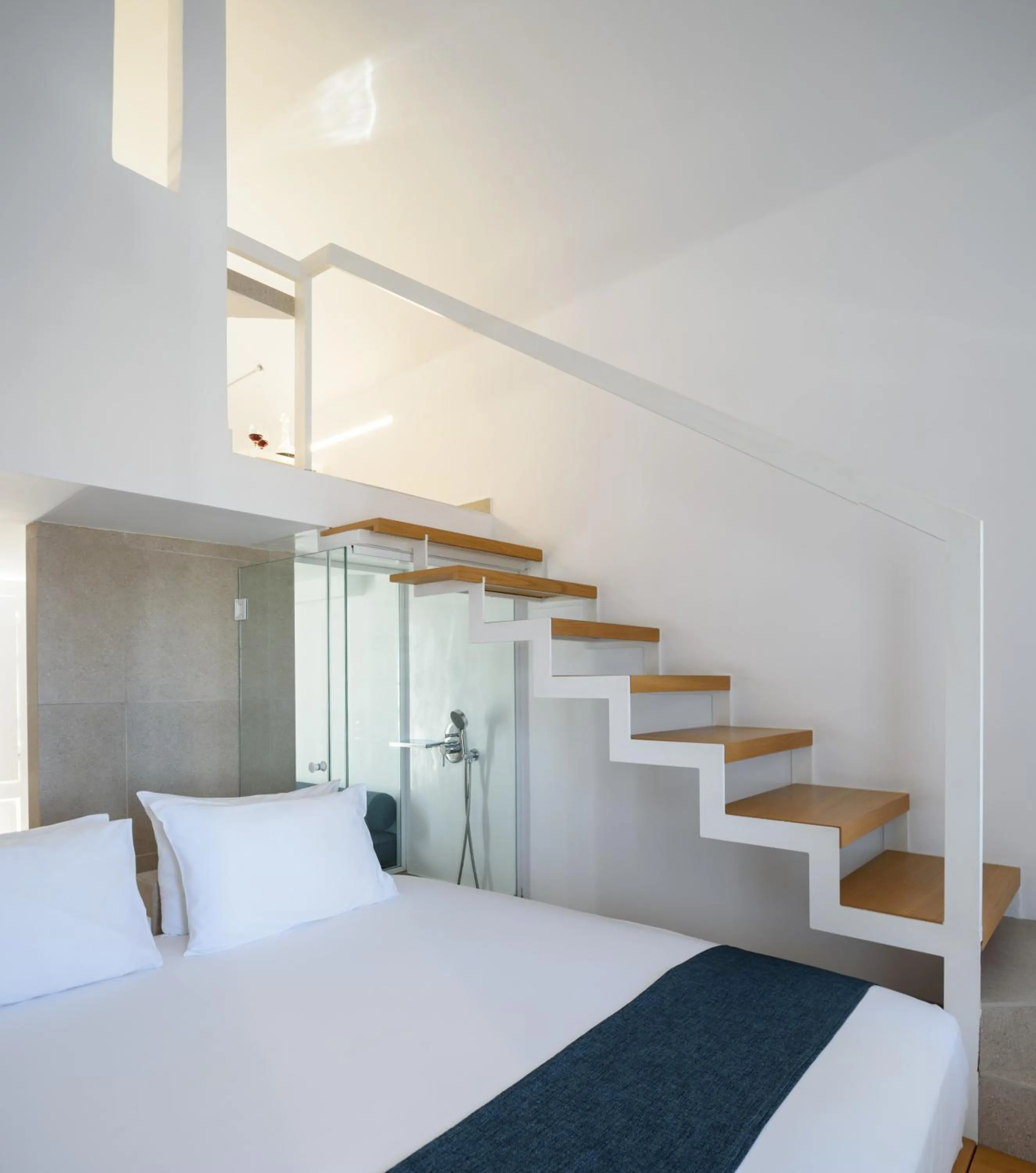 Bed in Muses Cycladic Suites