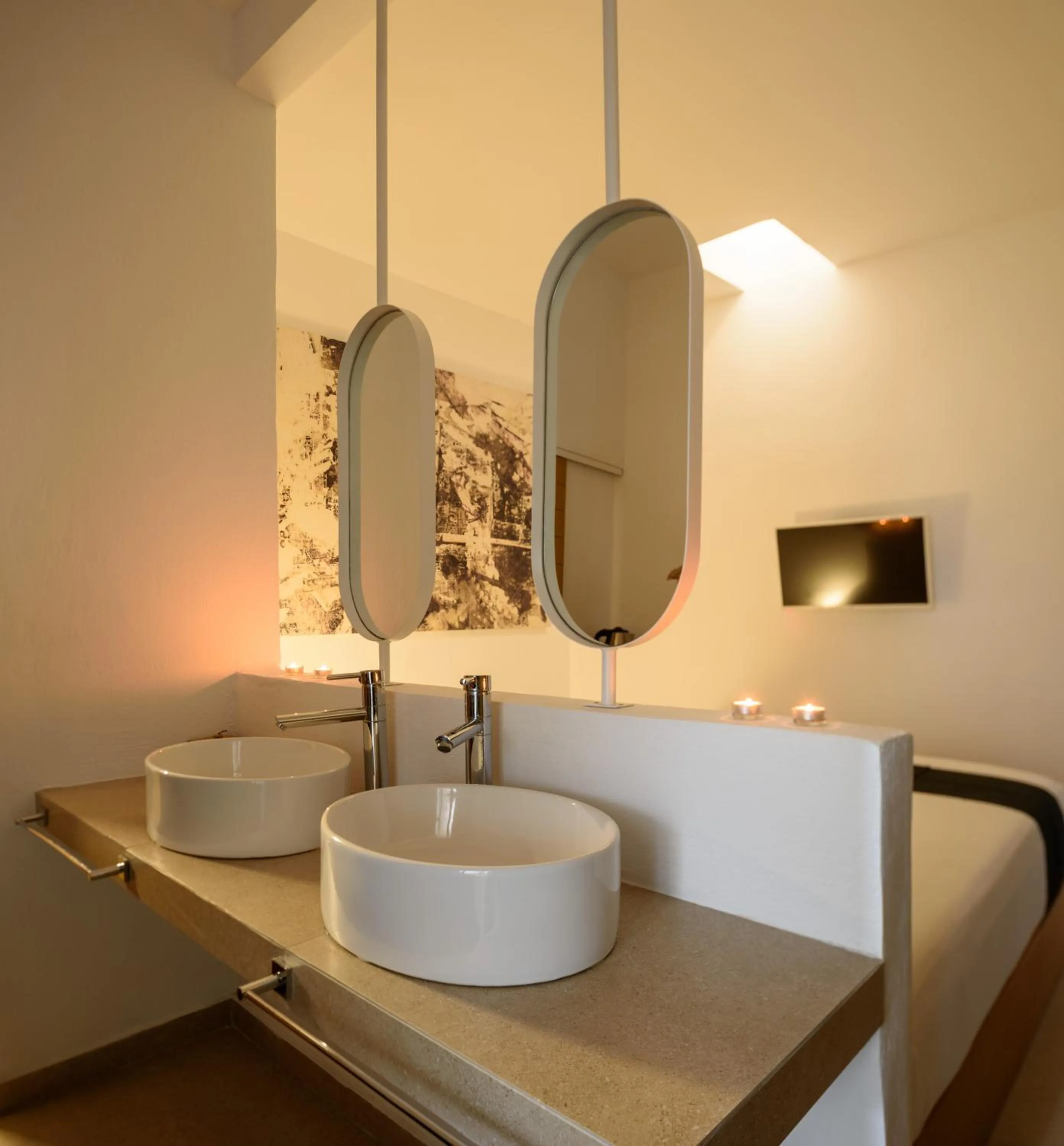 Bathroom in Muses Cycladic Suites