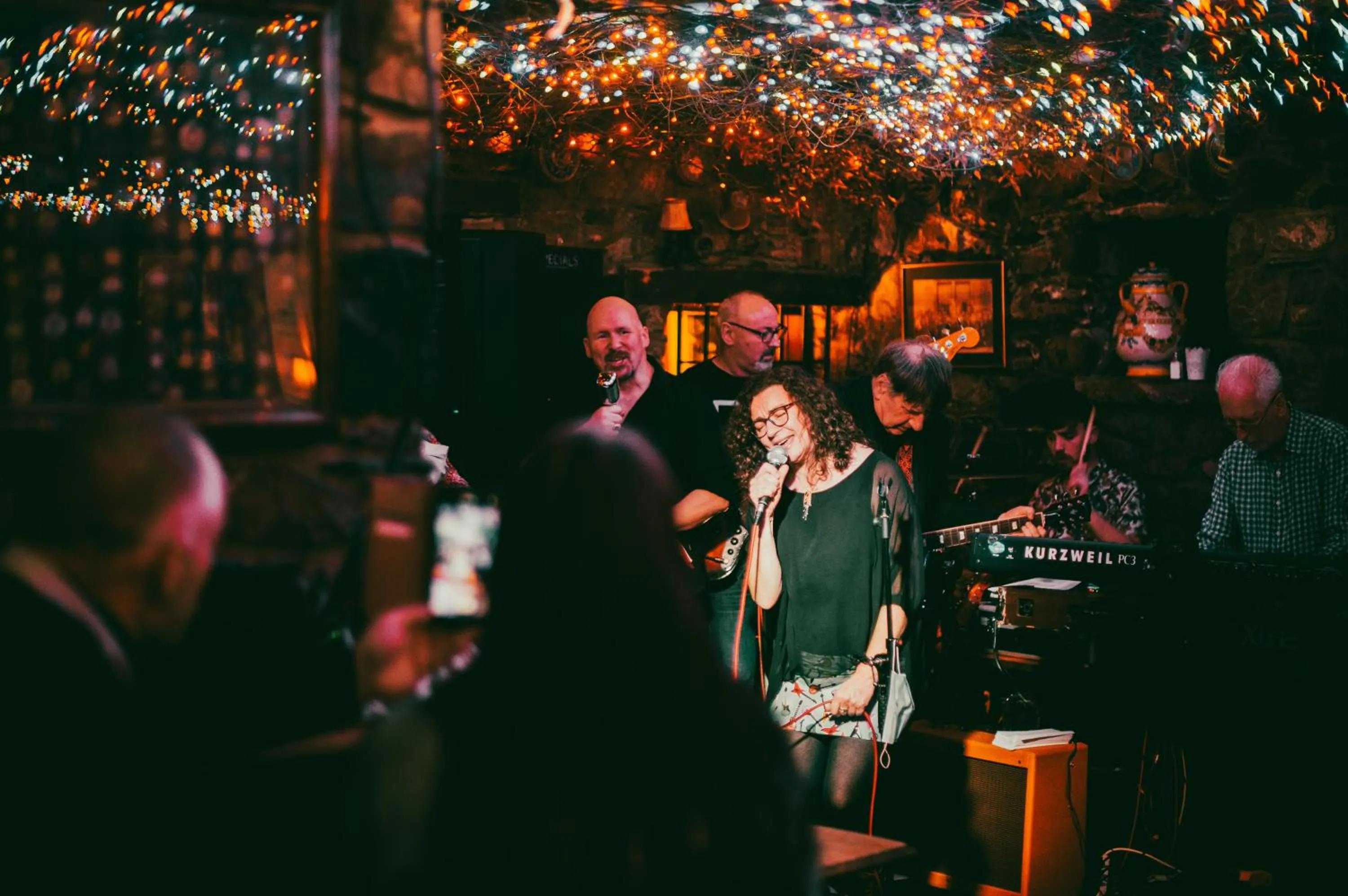 People in The George Hotel