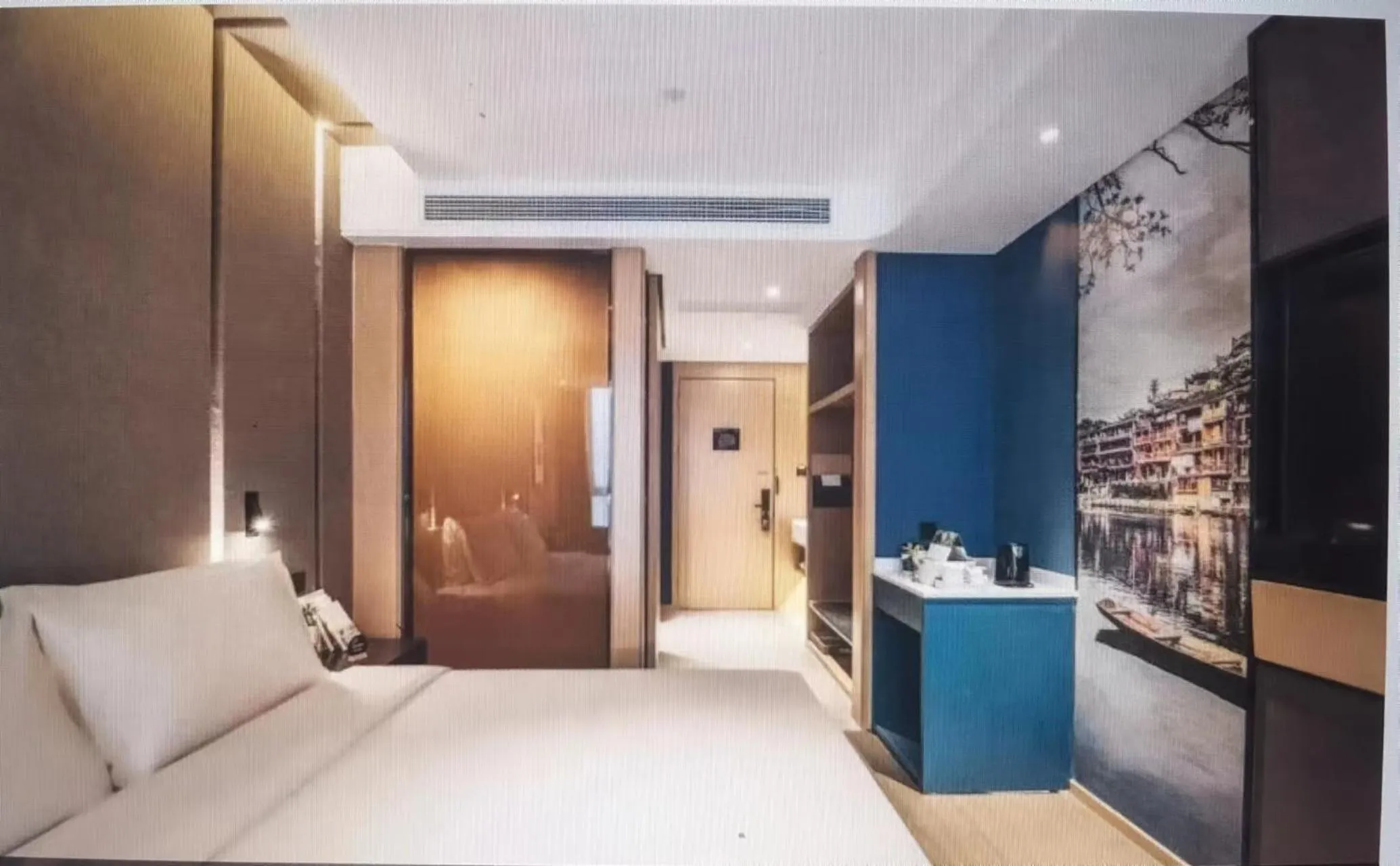Photo of the whole room, Bed in Atour Hotel Jiading Jiangqiao Jiayi Road Subway Station