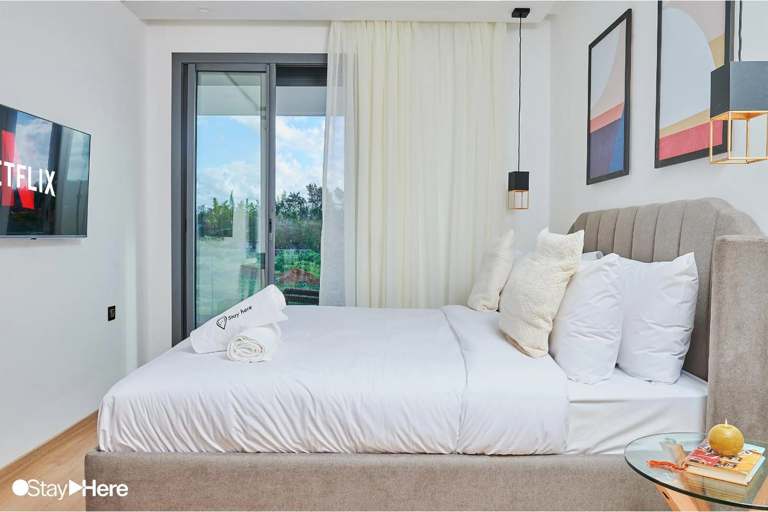 Bedroom, Bed in Stayhere Rabat - Hay Riad - Sophisticated Residence