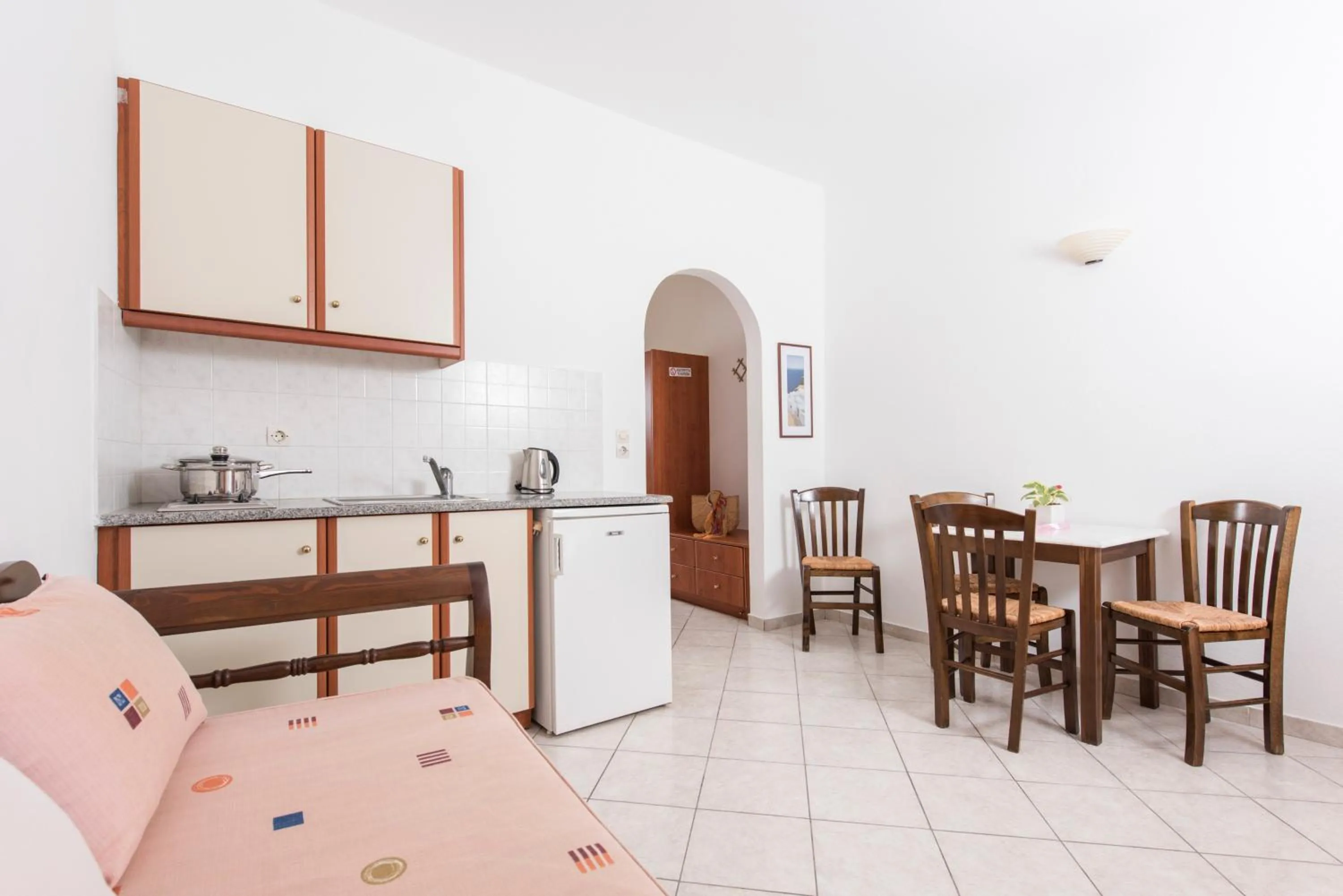Kitchen or kitchenette in Villa Voula