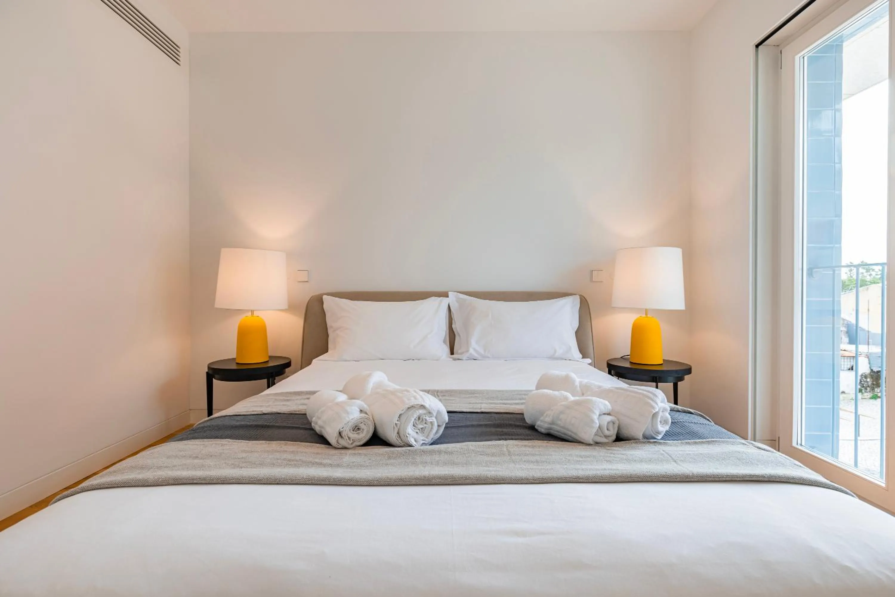 Bed in Unique Belém 1BDR Apartment by LovelyStay
