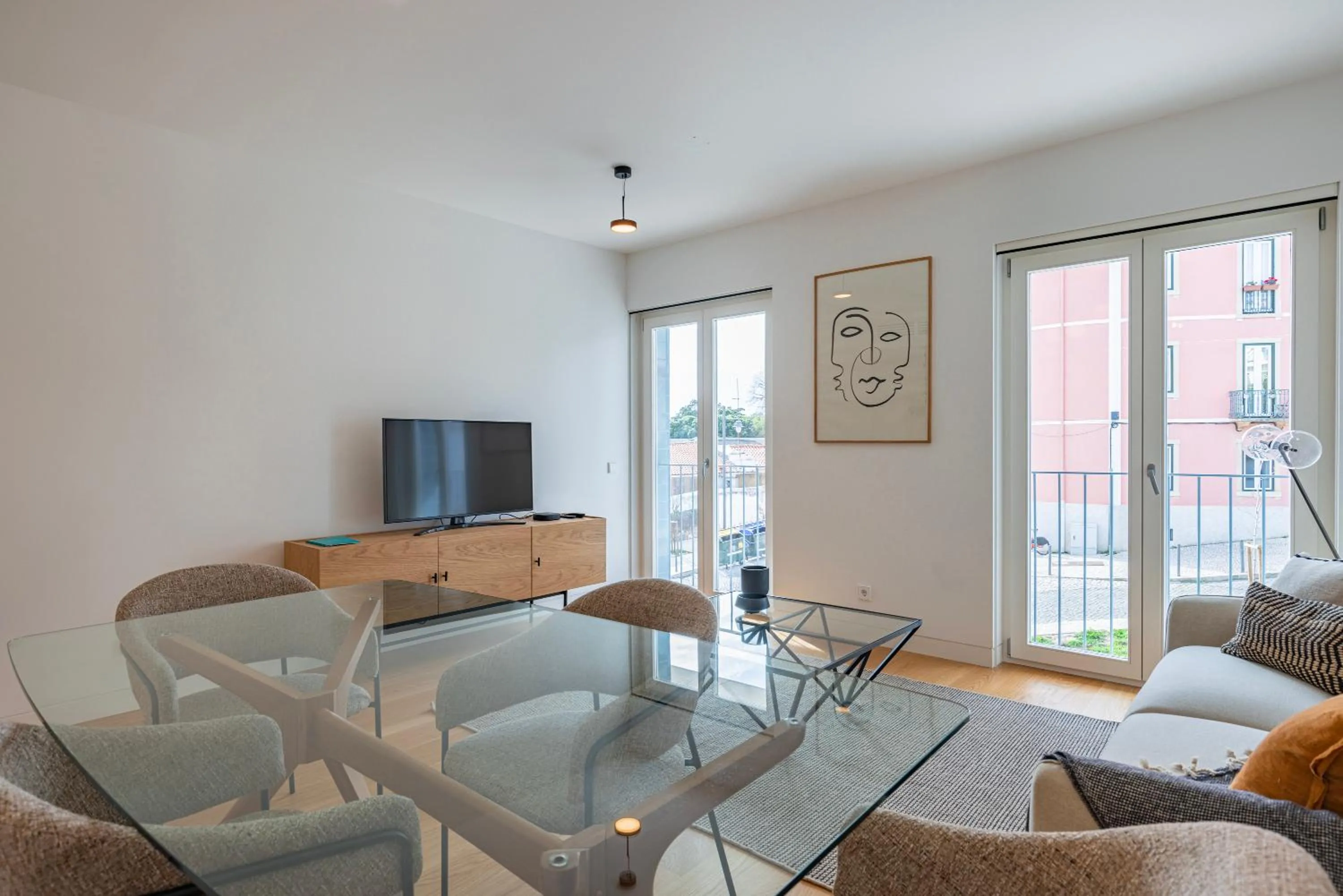 TV and multimedia in Unique Belém 1BDR Apartment by LovelyStay