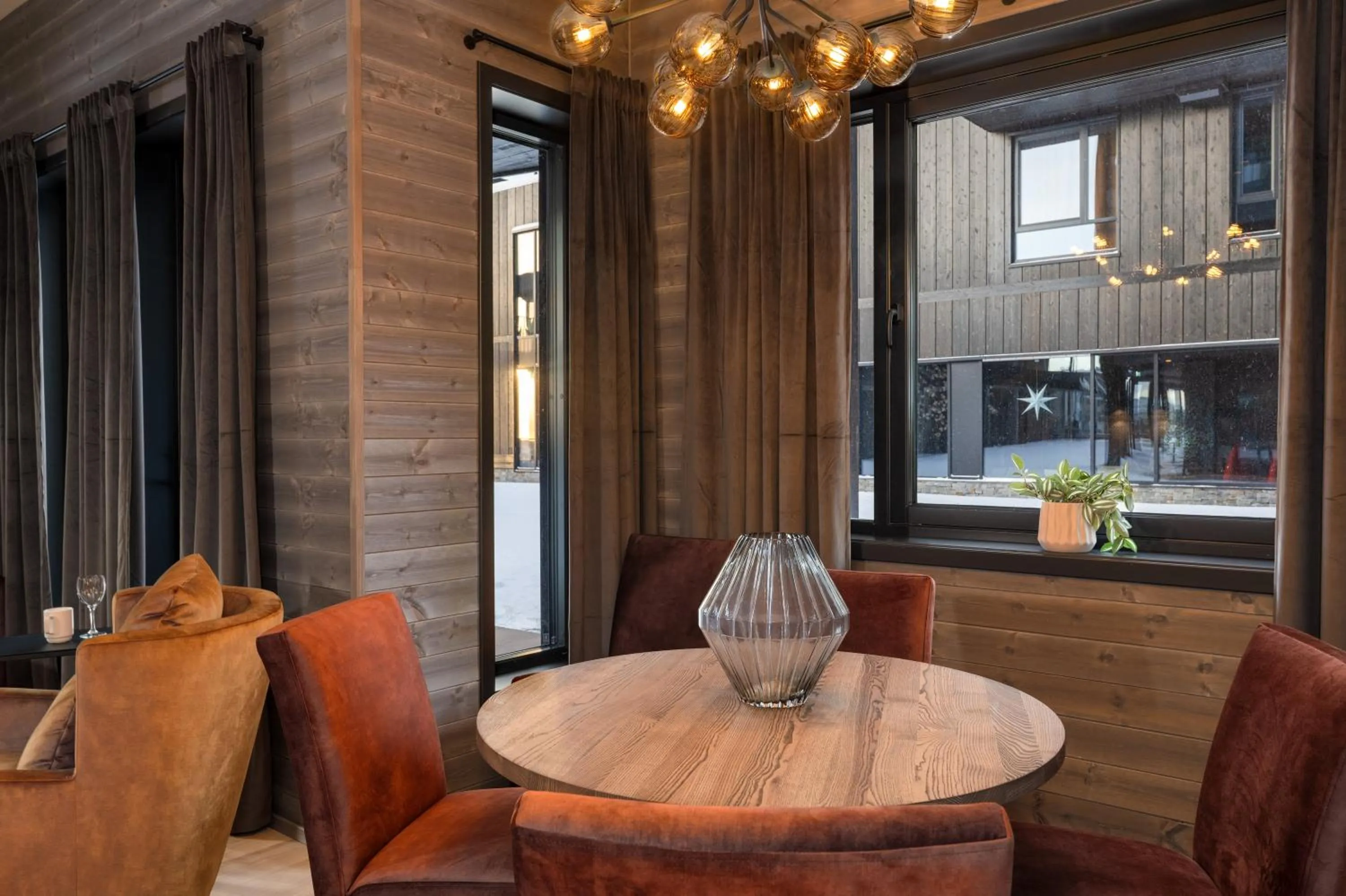 Living room in Riddergaarden Leiligheter