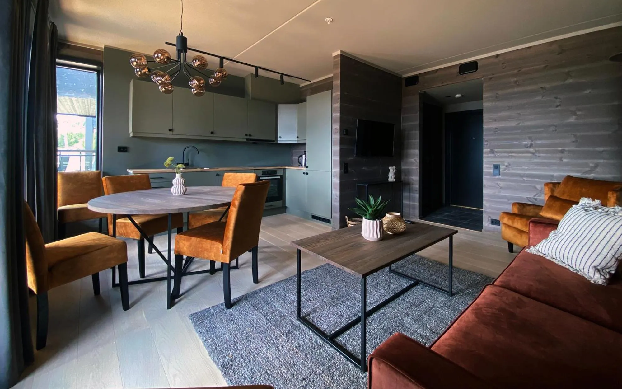 Kitchen or kitchenette in Riddergaarden Leiligheter