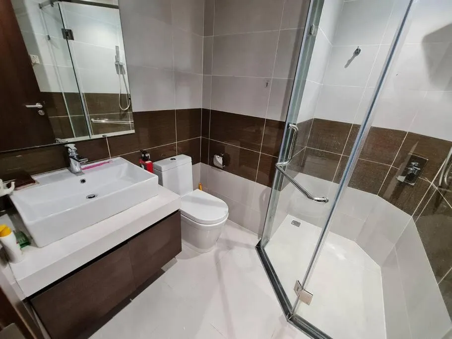 Shower in Căn hộ cao cấp tầng cao đối diện Aeon Mall 2PN/2PT