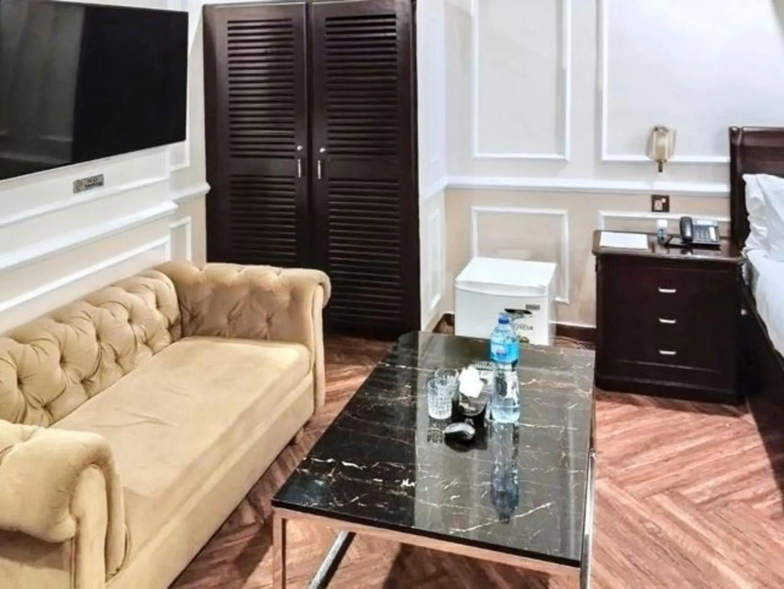 Seating area in Riviera Courtyard Guest House Islamabad