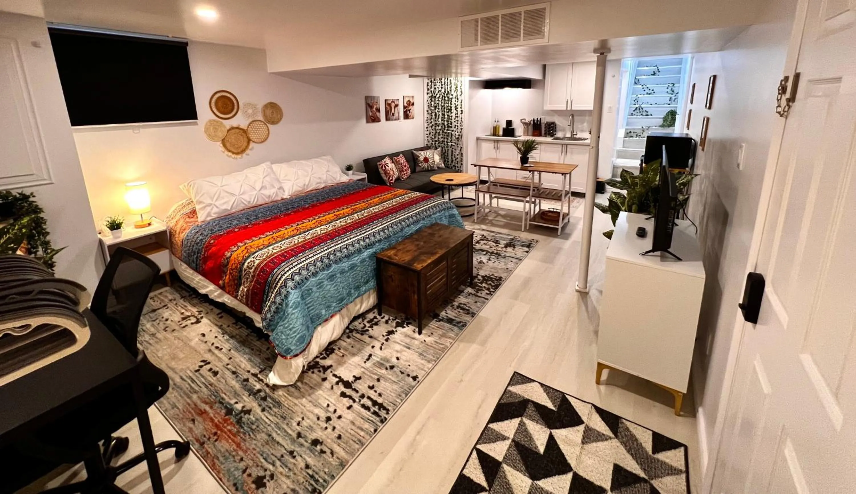 Bed in The Boho Oasis