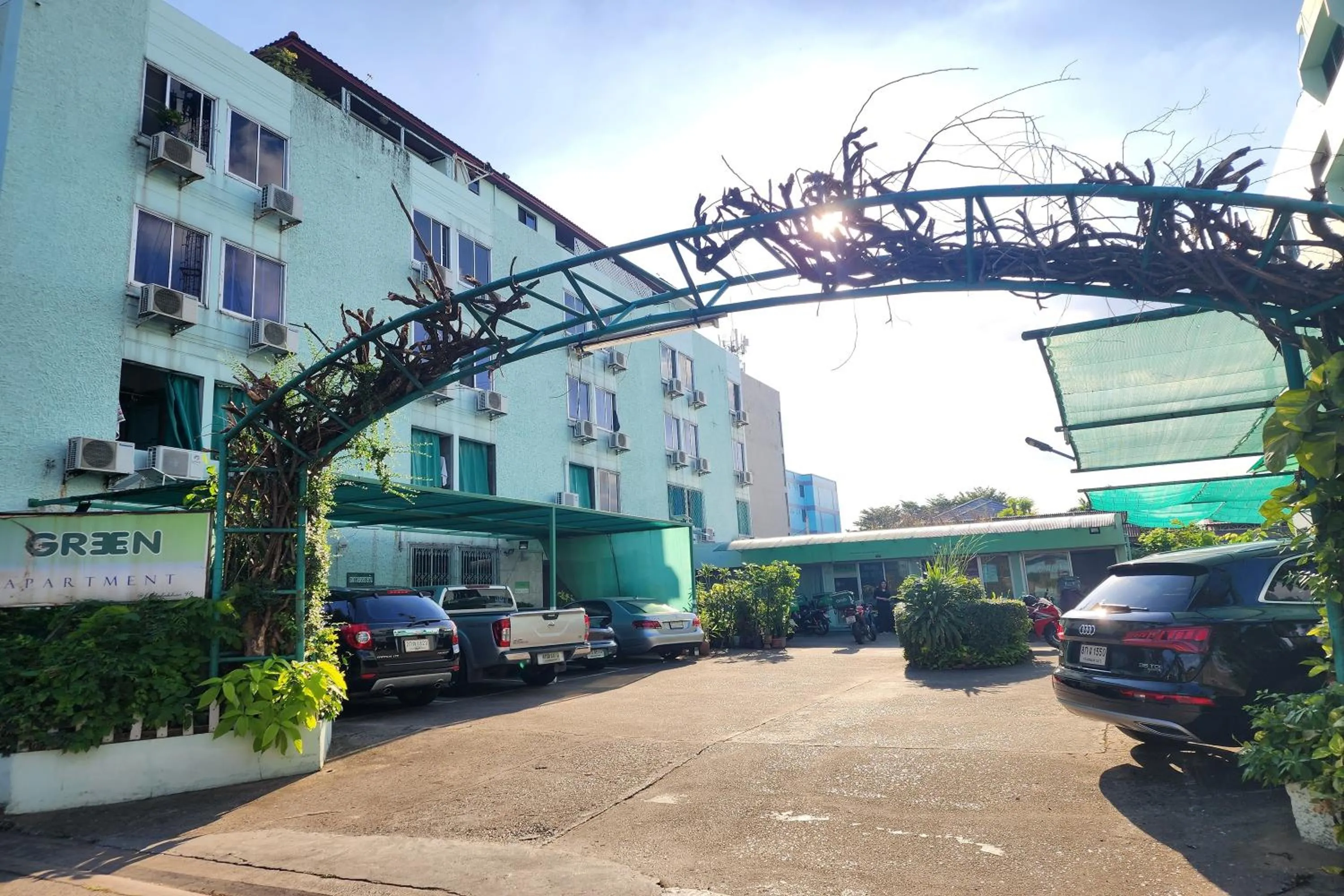 Property building in Green Apartment Kaset