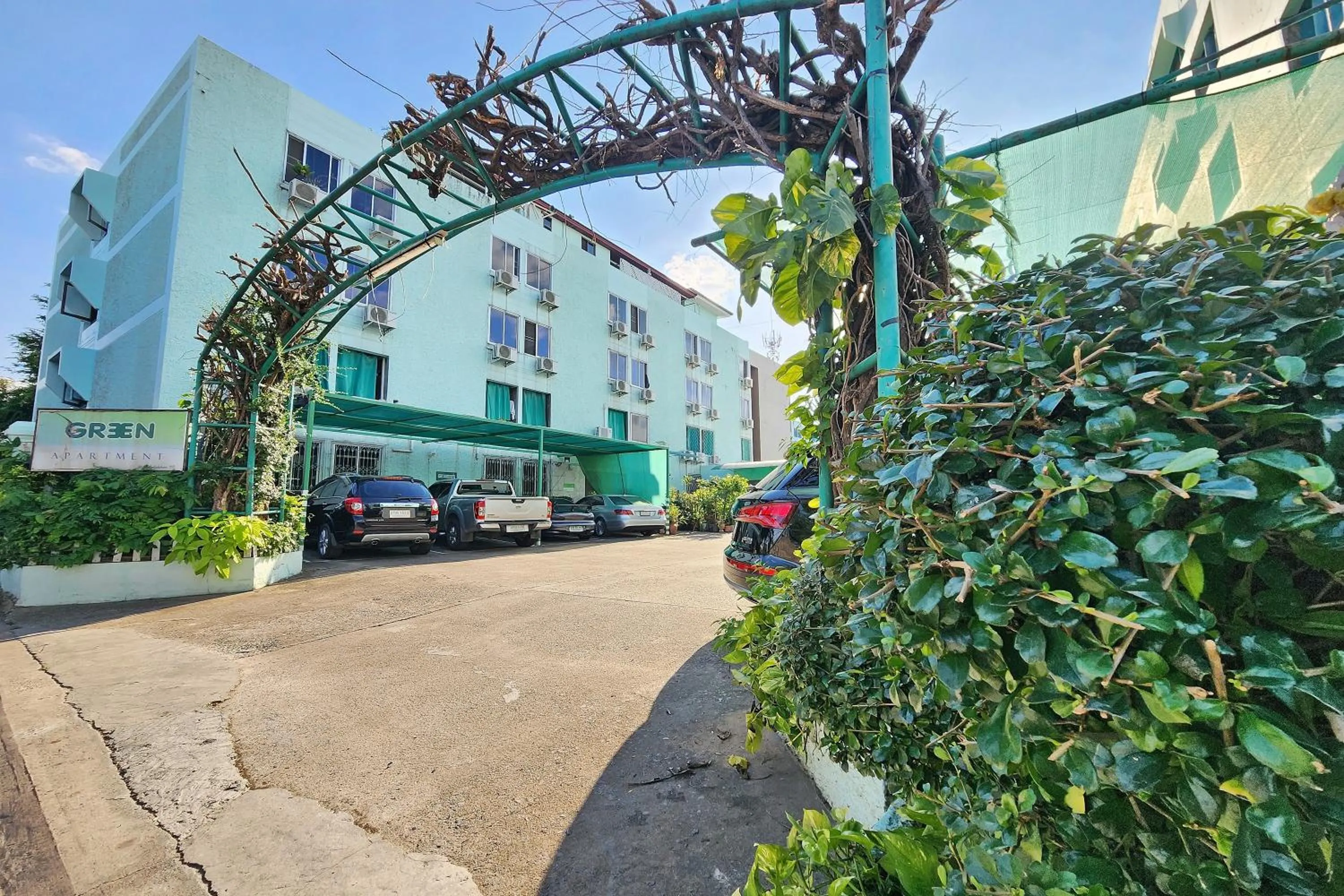 Property building in Green Apartment Kaset