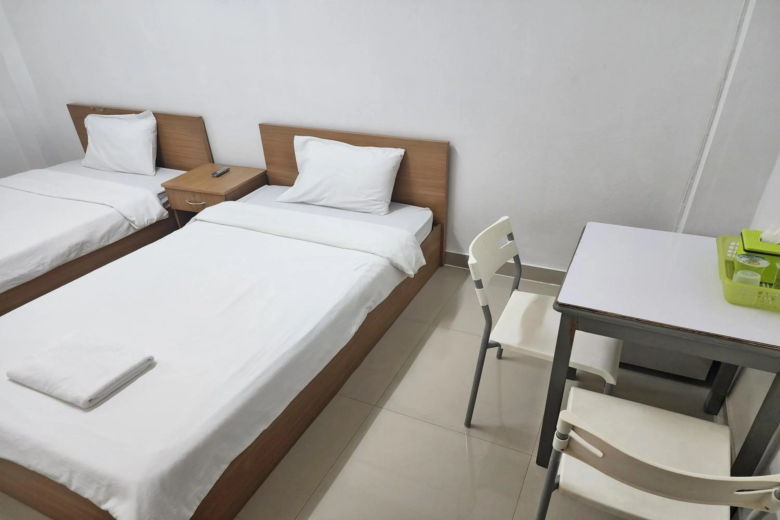 Bedroom, Bed in Green Apartment Kaset