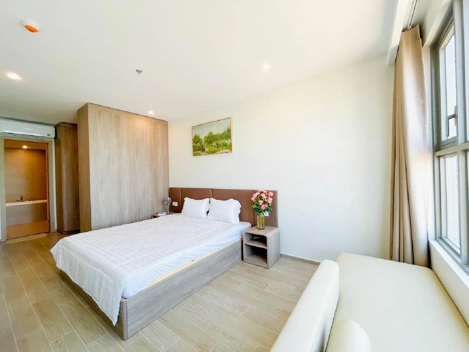 Bedroom, Bed in The Sóng Apartment Vũng Tàu - Sophia's House