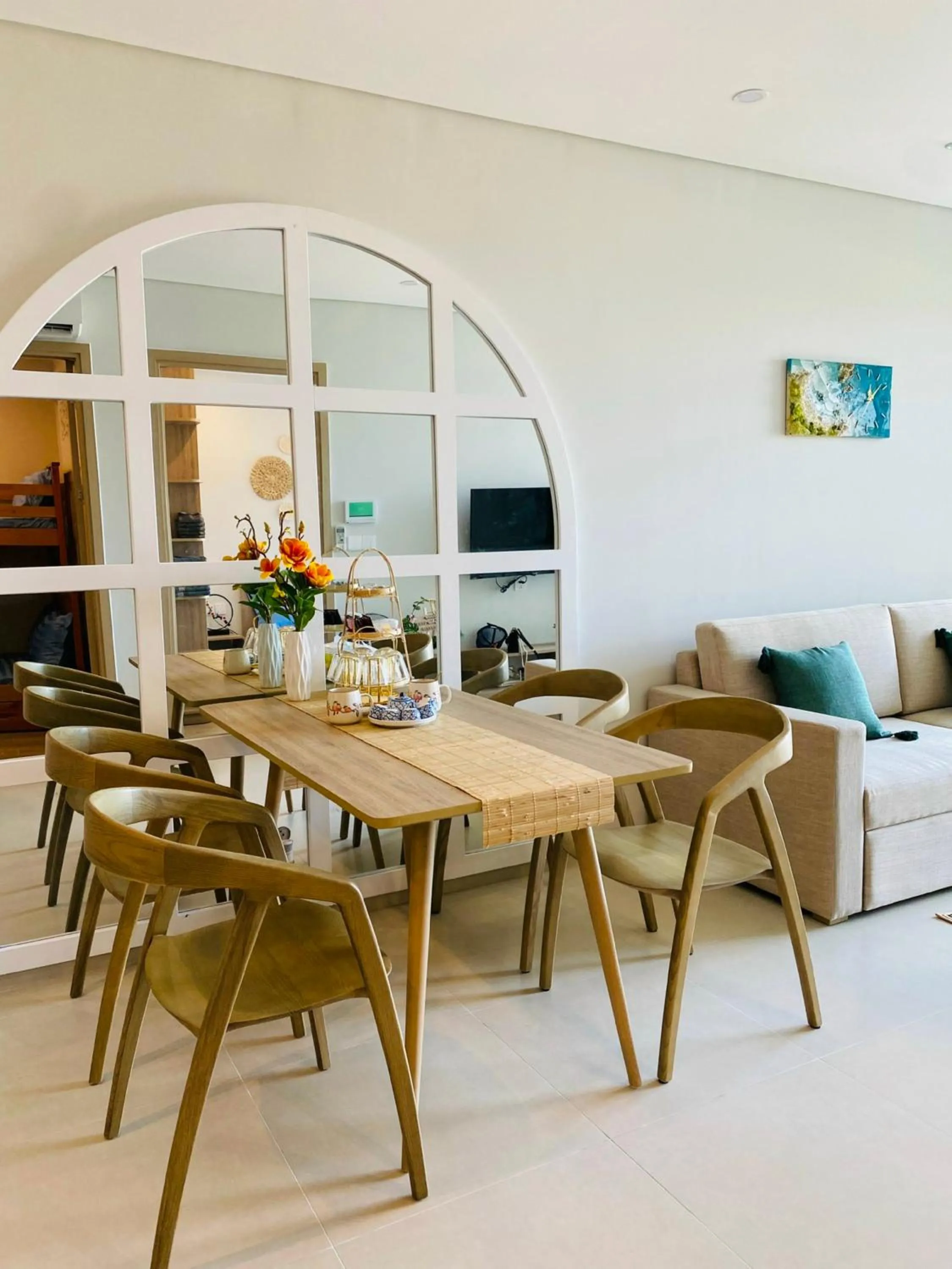Seating area in The Sóng Apartment Vũng Tàu - Sophia's House
