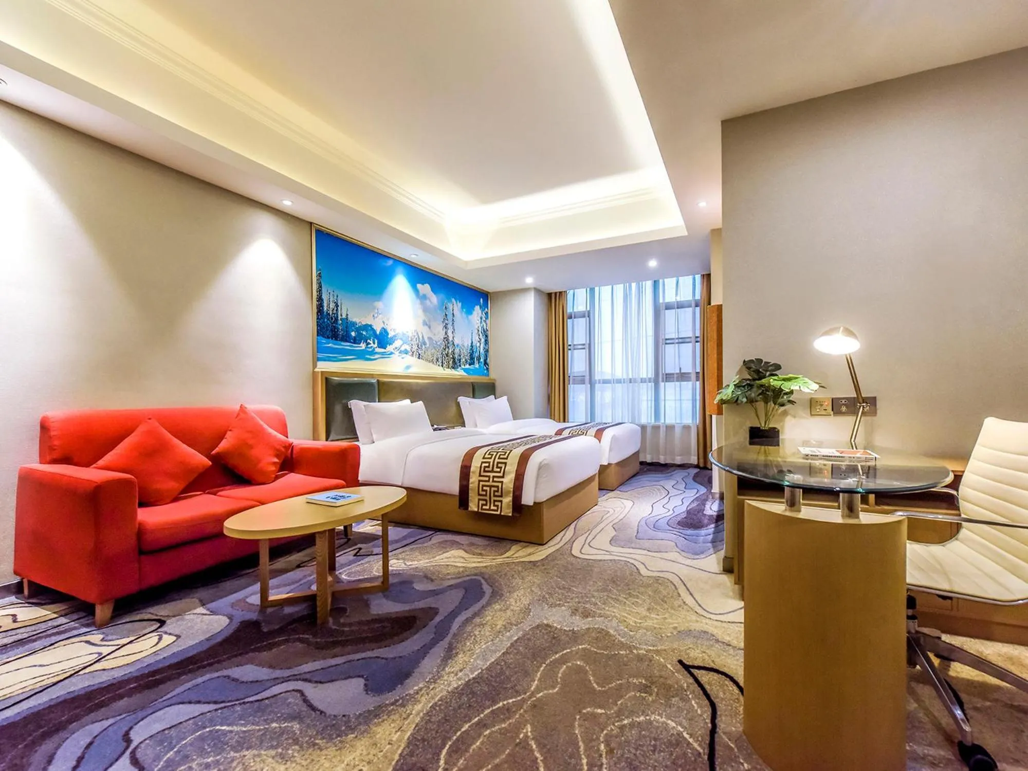 Seating area in Guangzhou Huihe Hotel