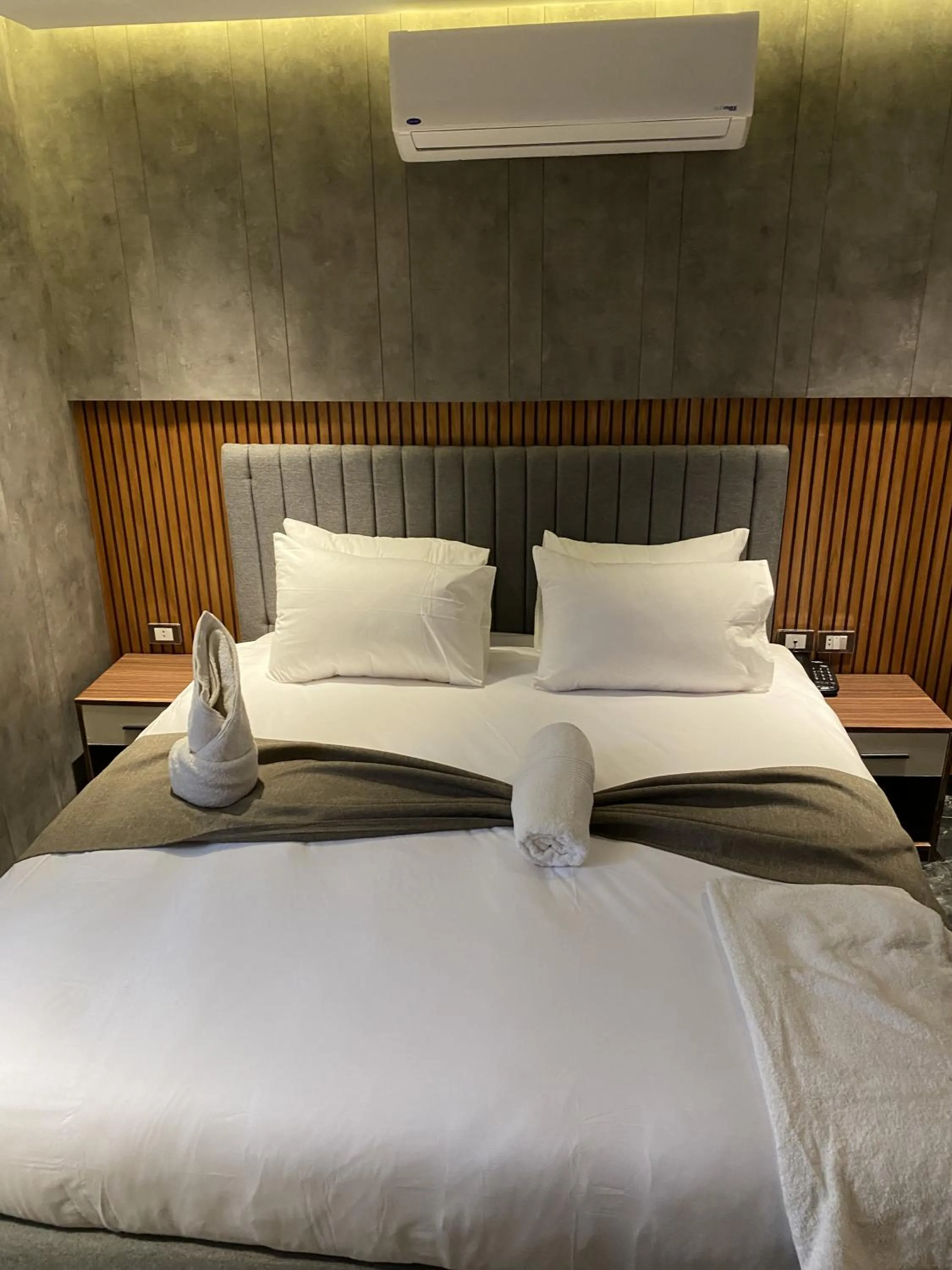 Bed in The View Delta Hotel