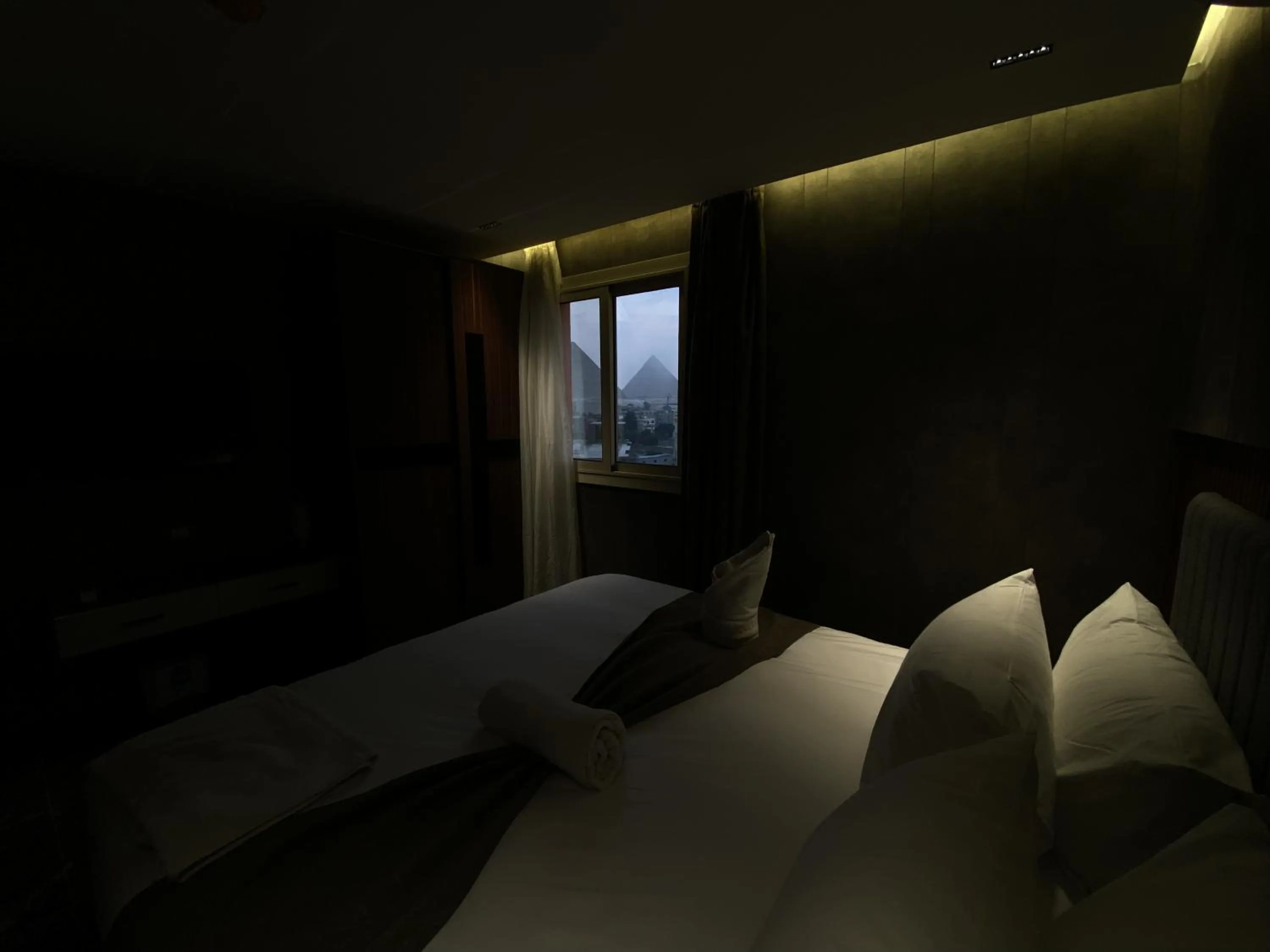 Bed in The View Delta Hotel