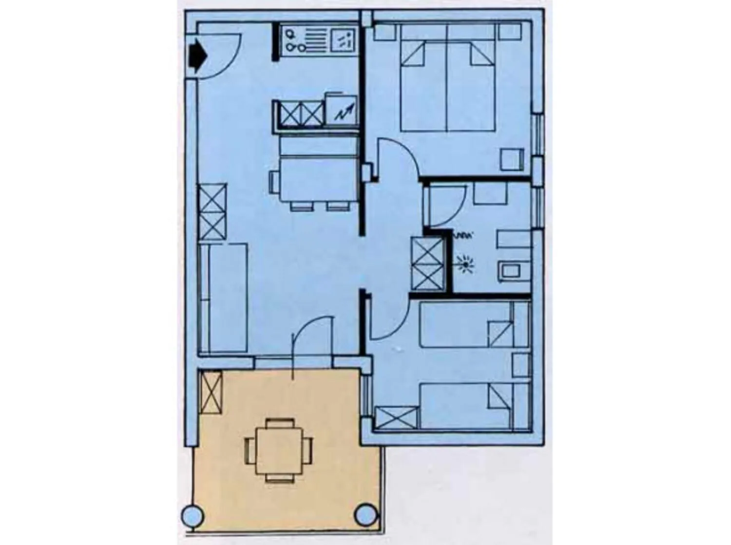 Floor plan in Condominio Elpado