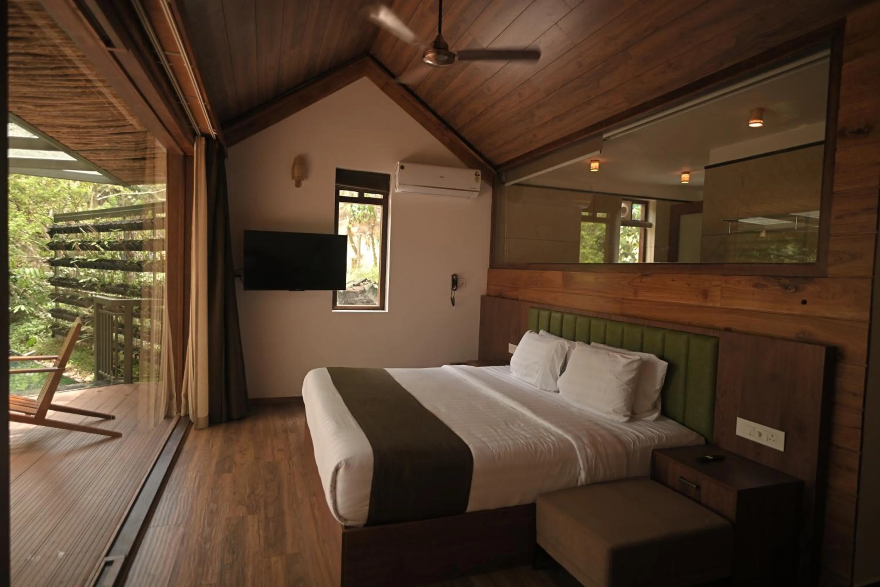 Bed in Chembarathi Wayanad Boutique Resort