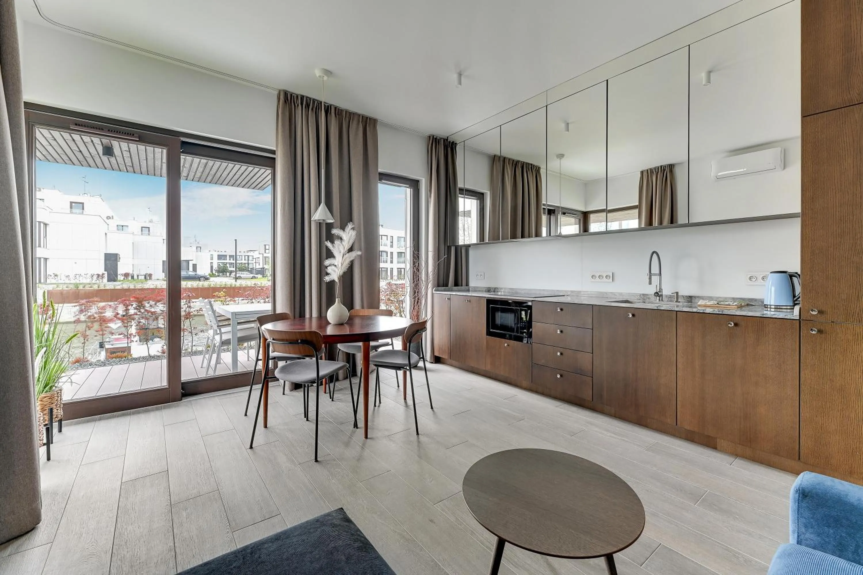 Kitchen or kitchenette in GRANO HOTEL Solmarina