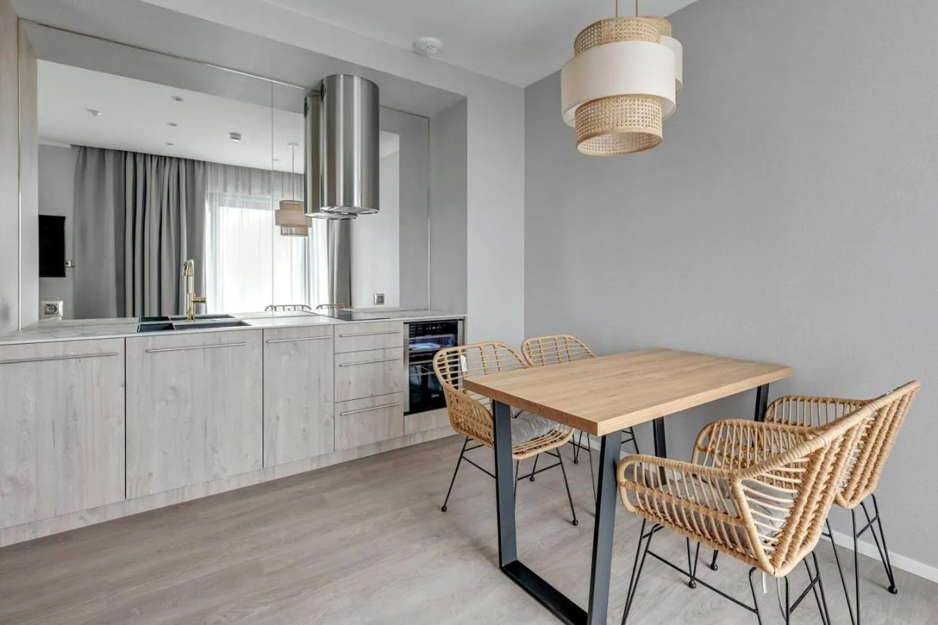 Kitchen or kitchenette in GRANO HOTEL Solmarina