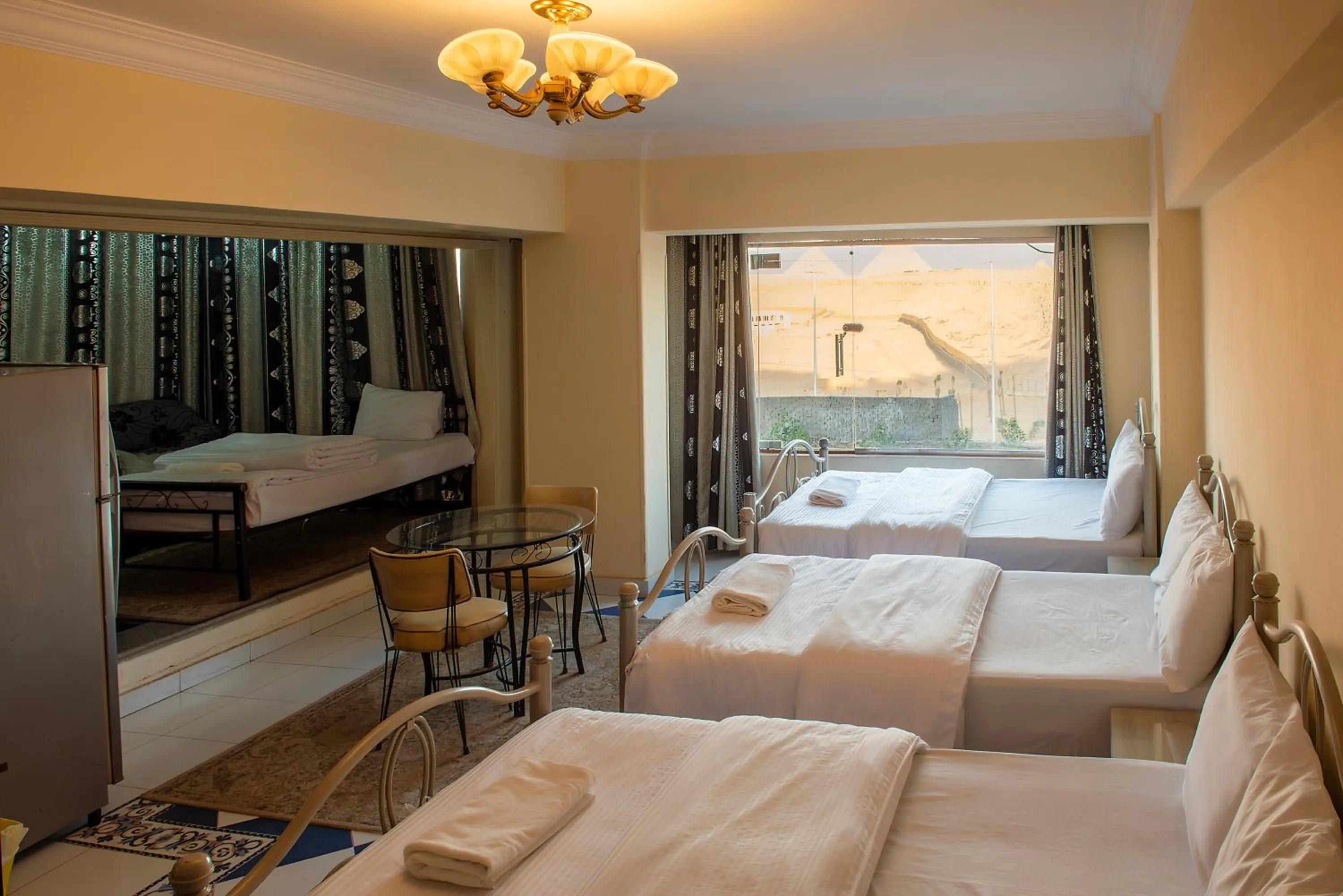 Bed in Pyramita Hotel