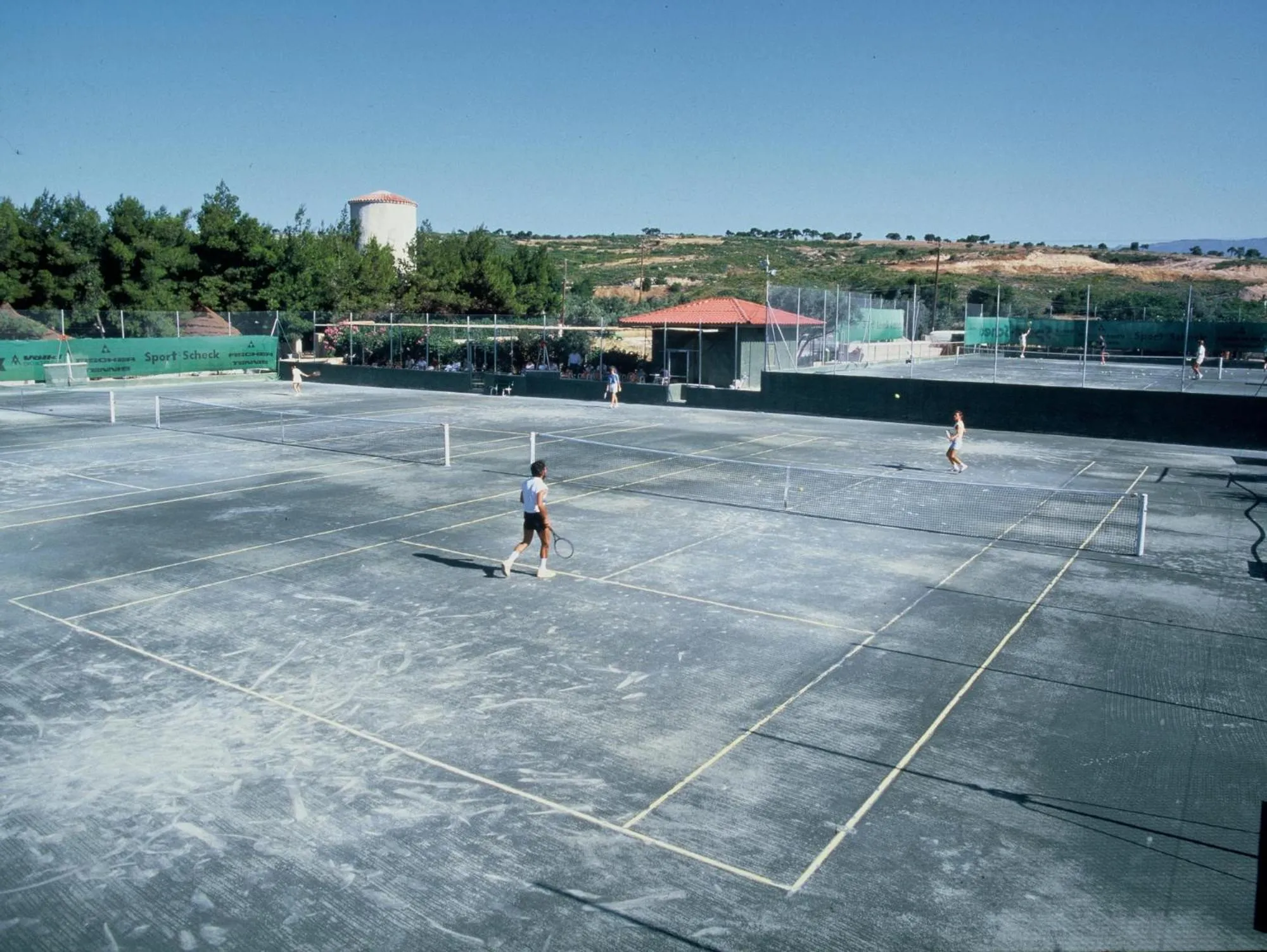 Tennis court in Kalamaki Beach Resort