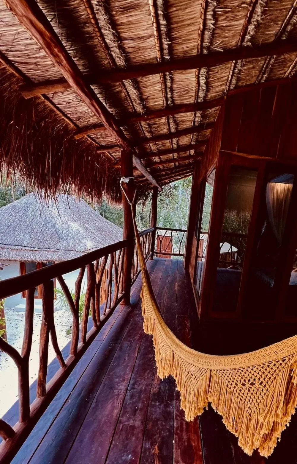Balcony/Terrace in Lodge Tzunum Jade