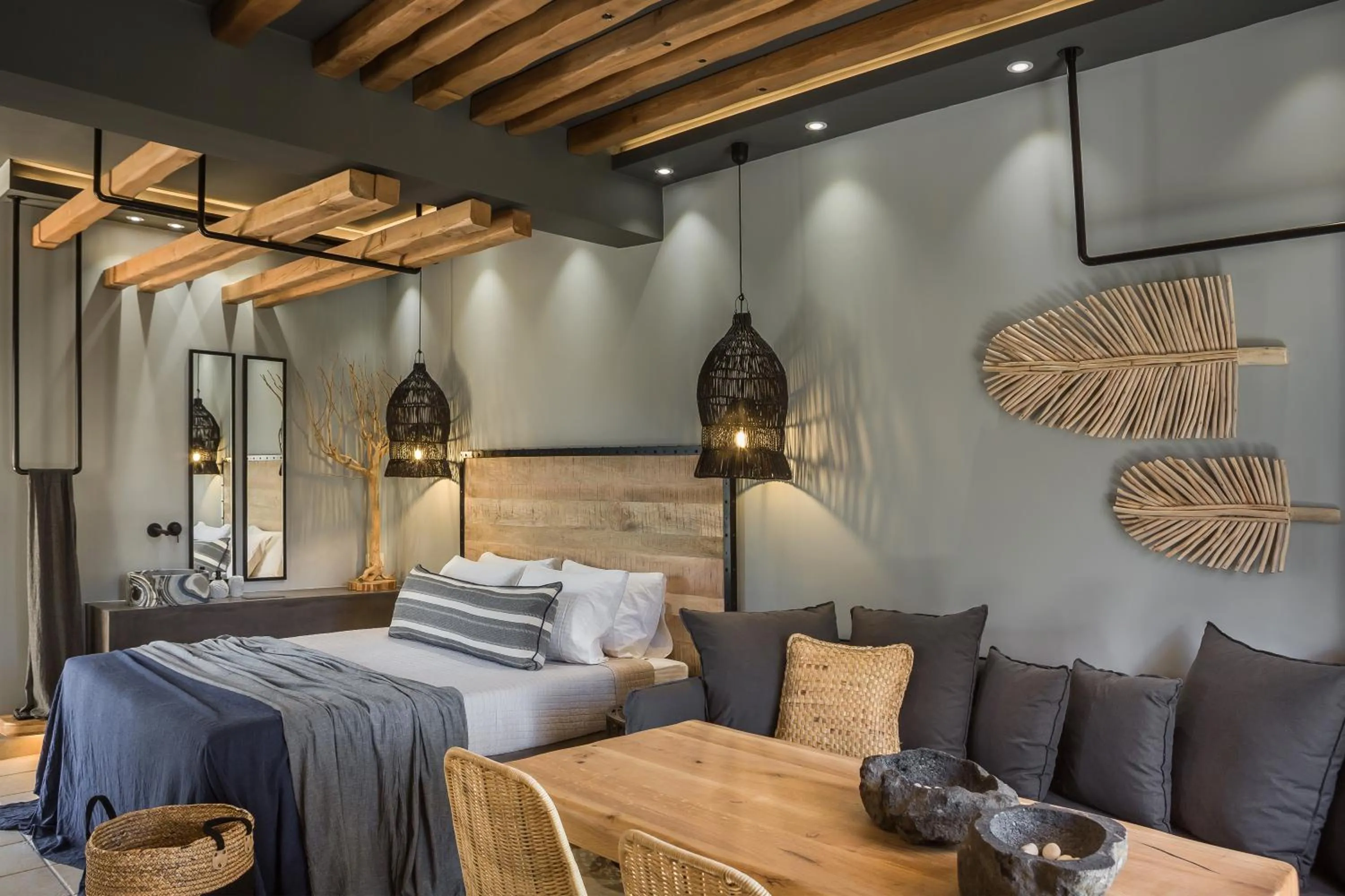 Bed in Avithos Resort Hotel