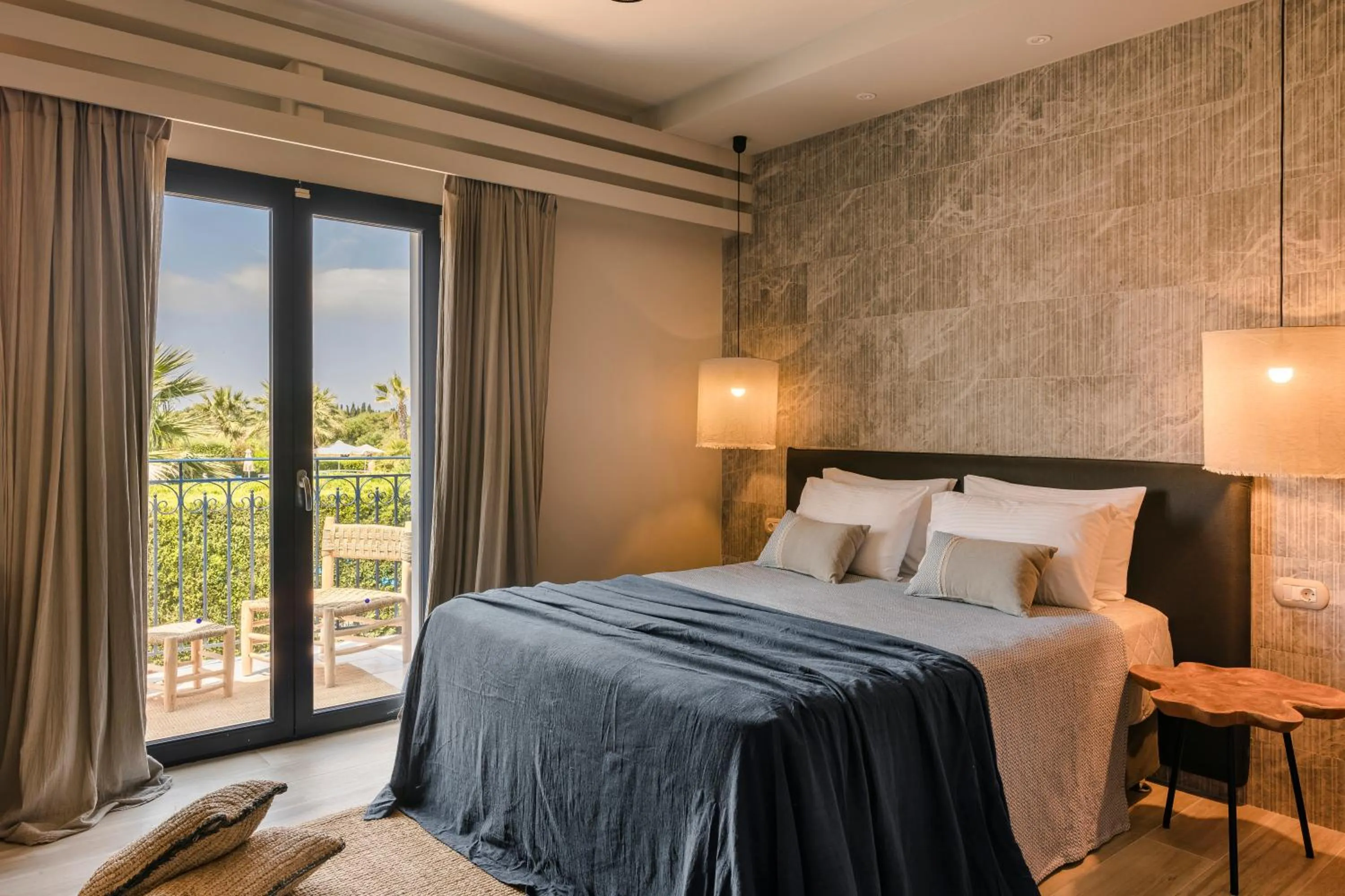 Bed in Avithos Resort Hotel