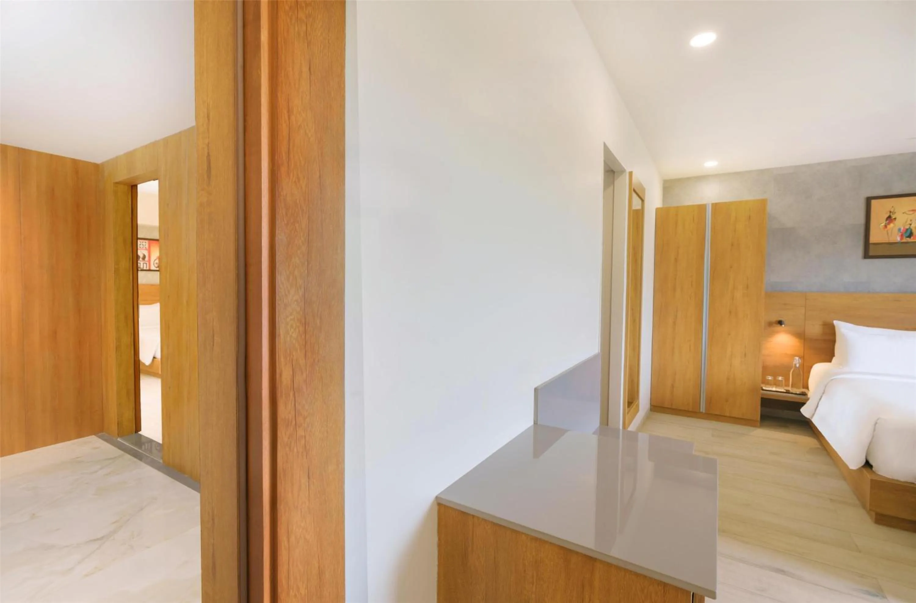 Photo of the whole room, Bed in D Square Statue of Unity Kevadia, a member of Radisson Individuals