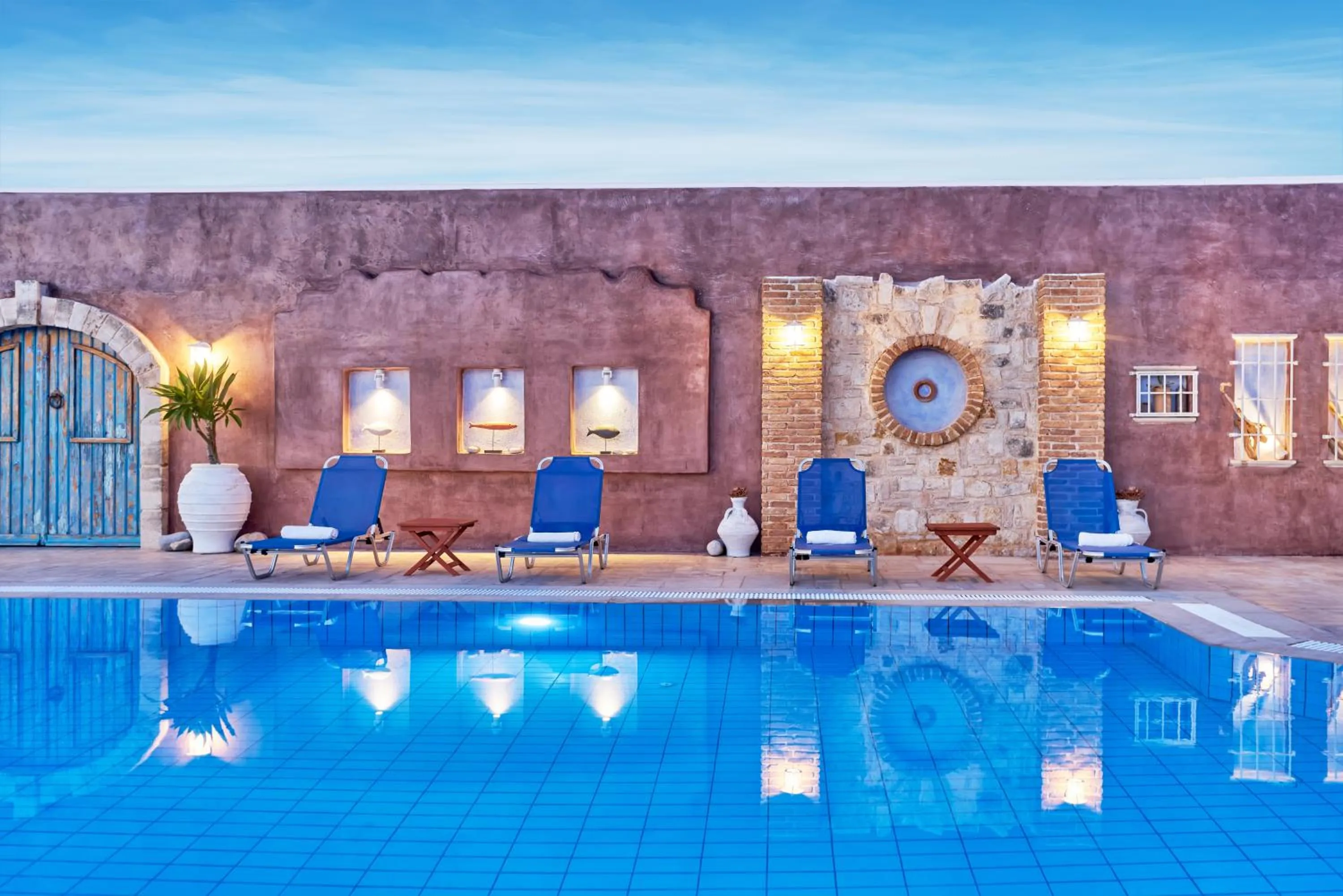 Pool view in Golden Bay Hotel Apartments