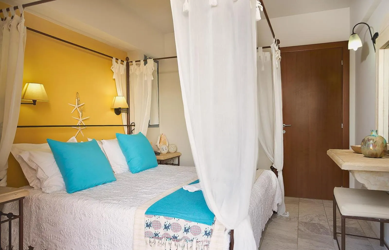 Bed in Golden Bay Hotel Apartments