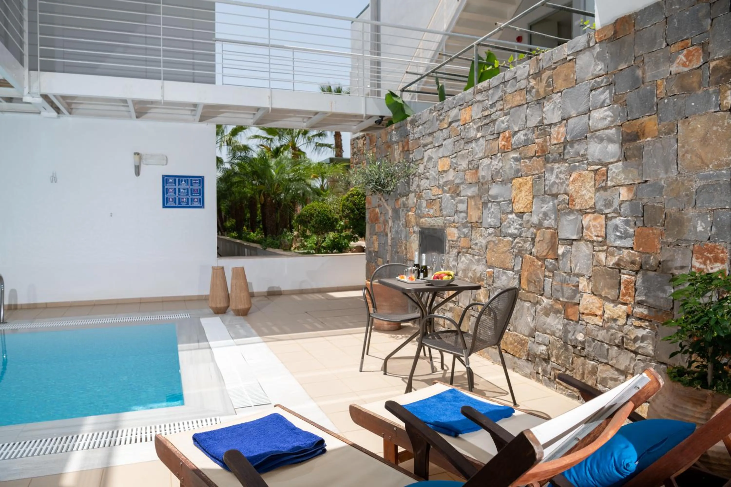 Patio in Angela Suites Boutique Hotel