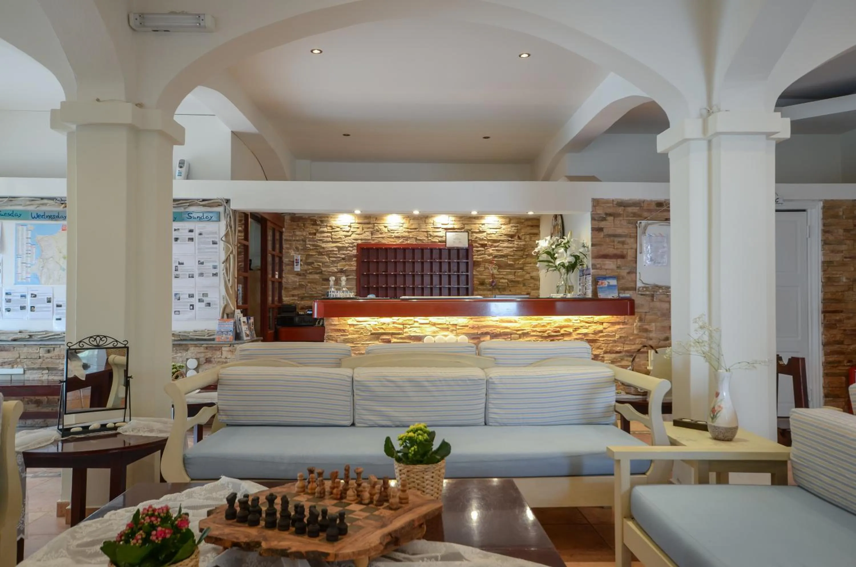Lobby or reception in Hotel Naxos Beach