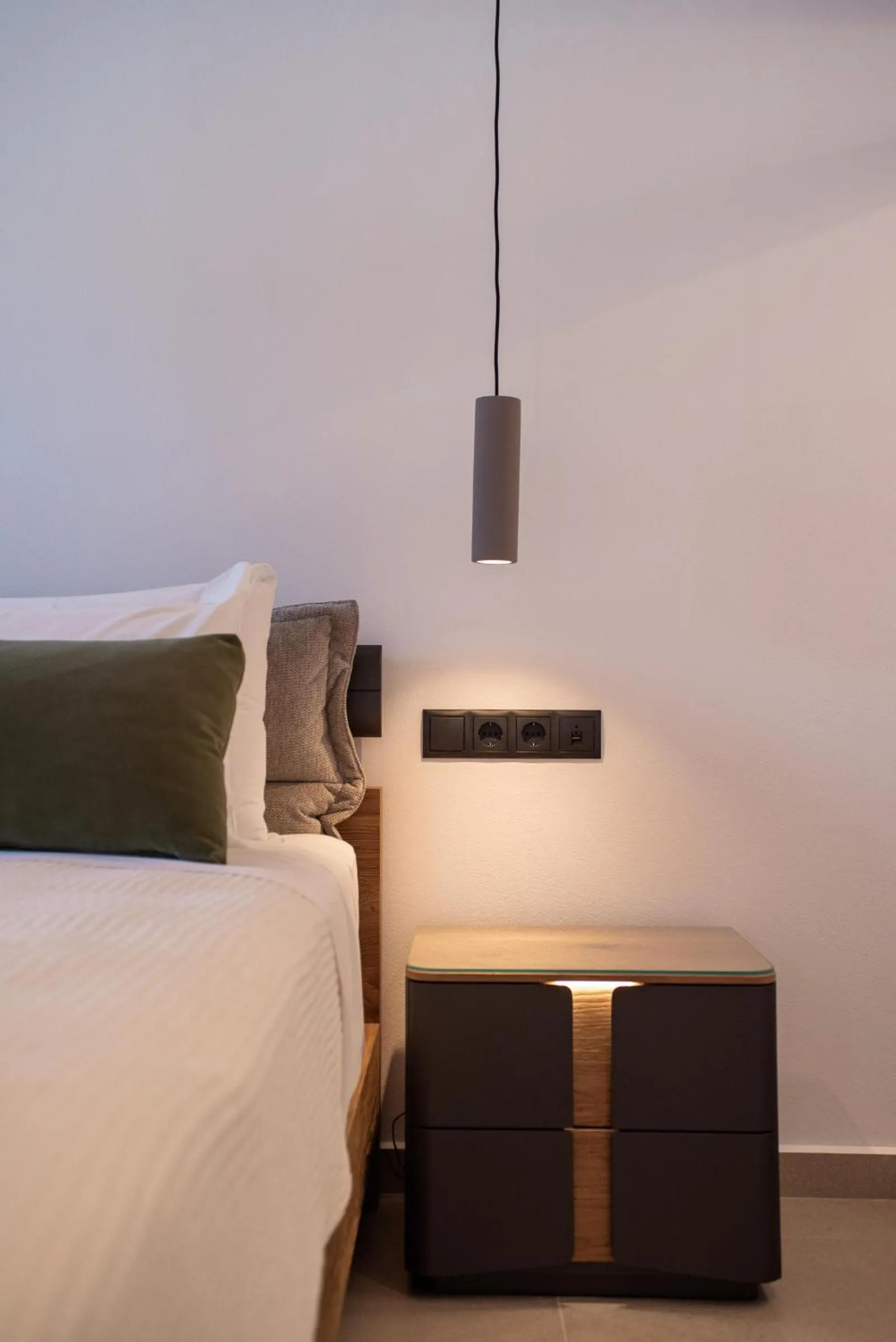 Bed in Hotel Naxos Beach