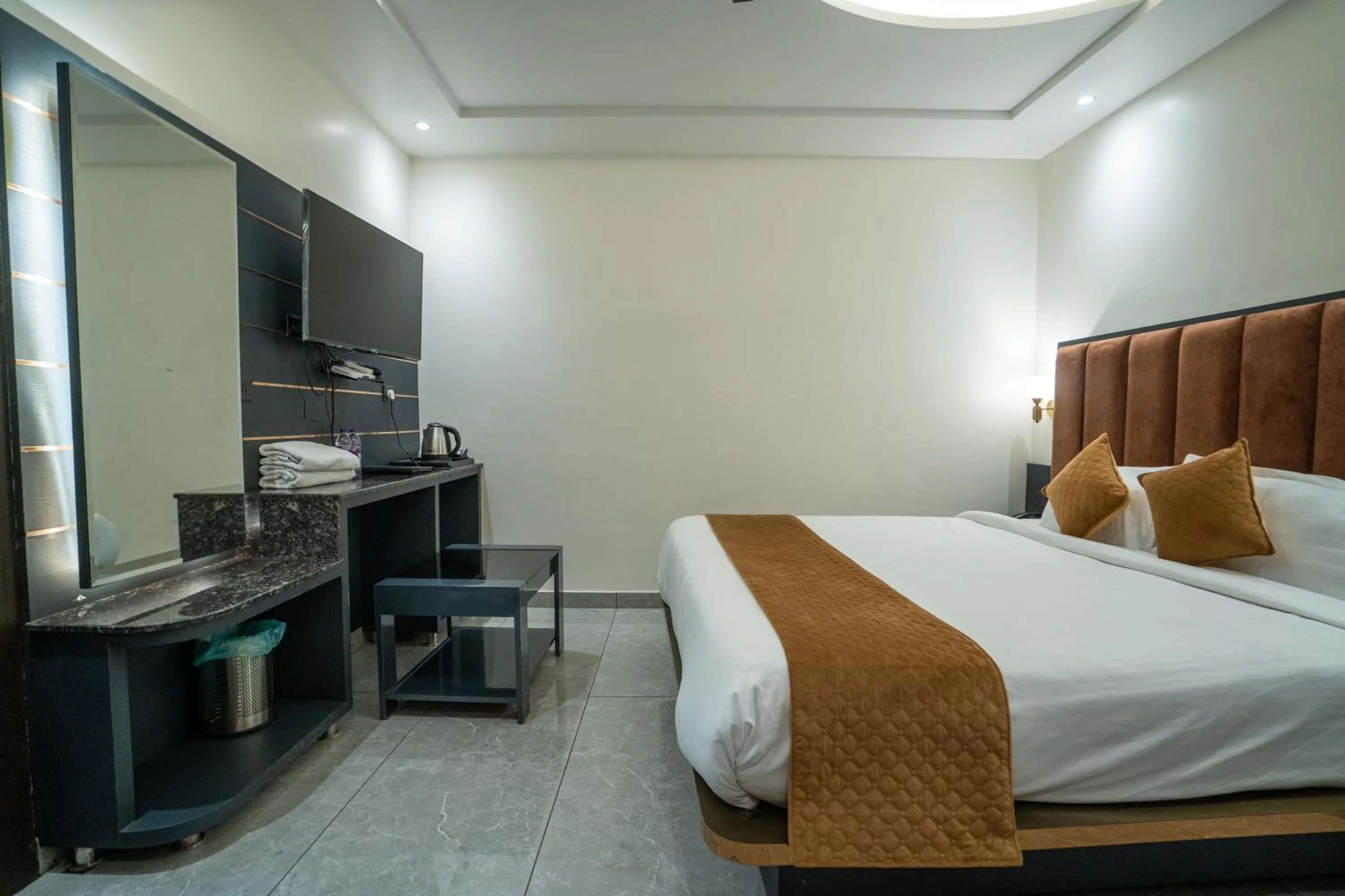 Bed in Hotel The Vaishvik