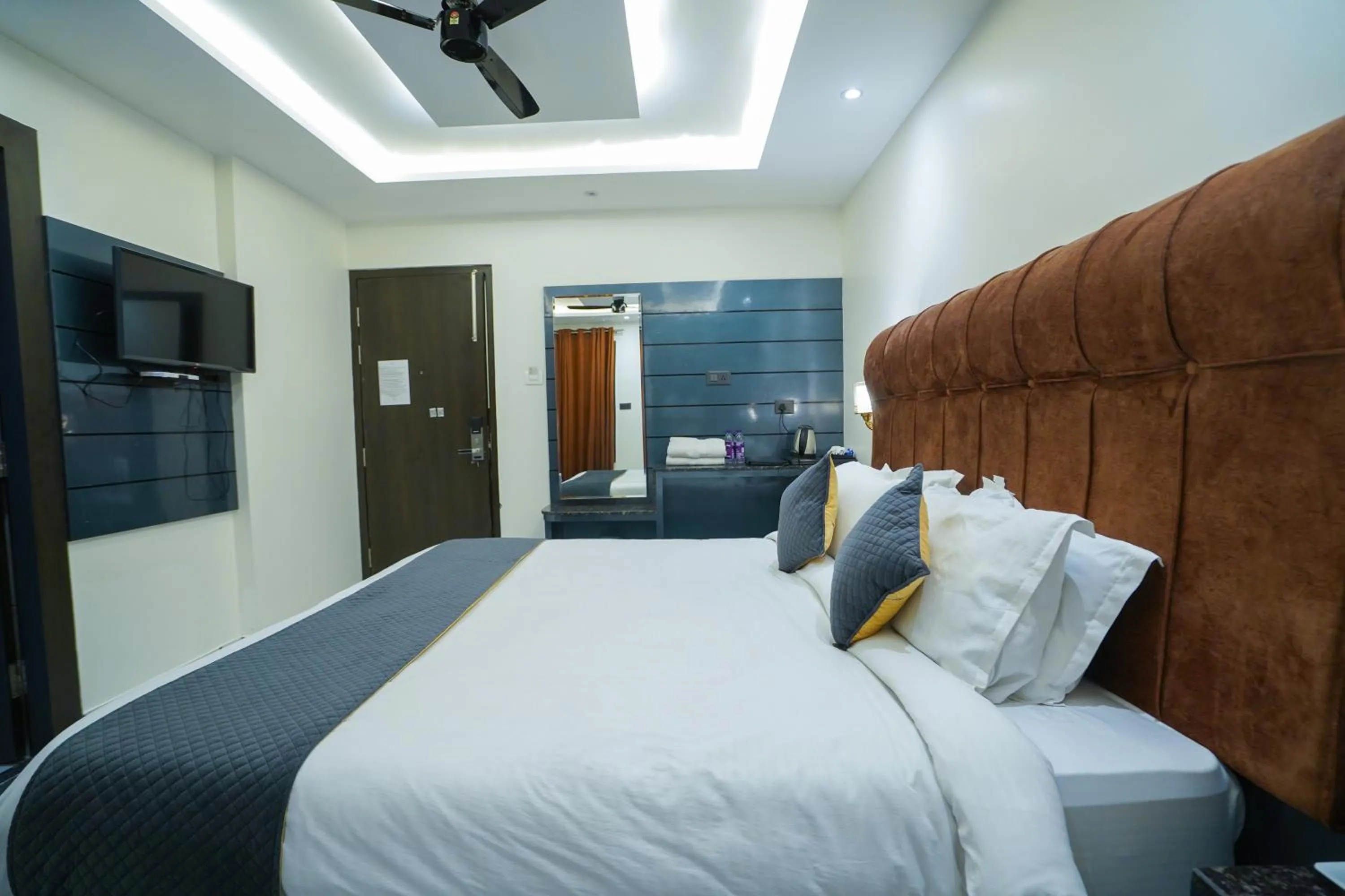 Bed in Hotel The Vaishvik