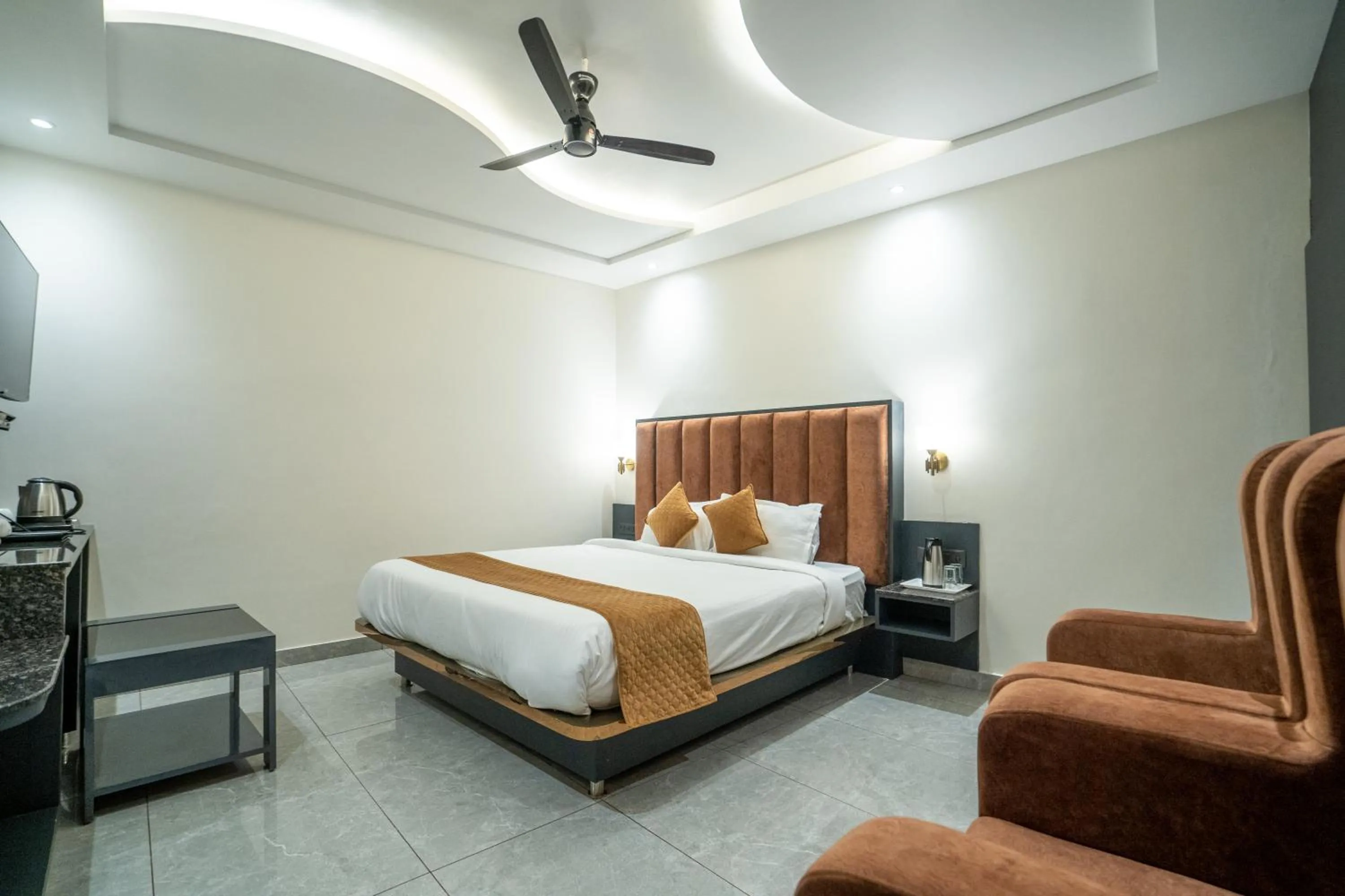 Bed in Hotel The Vaishvik